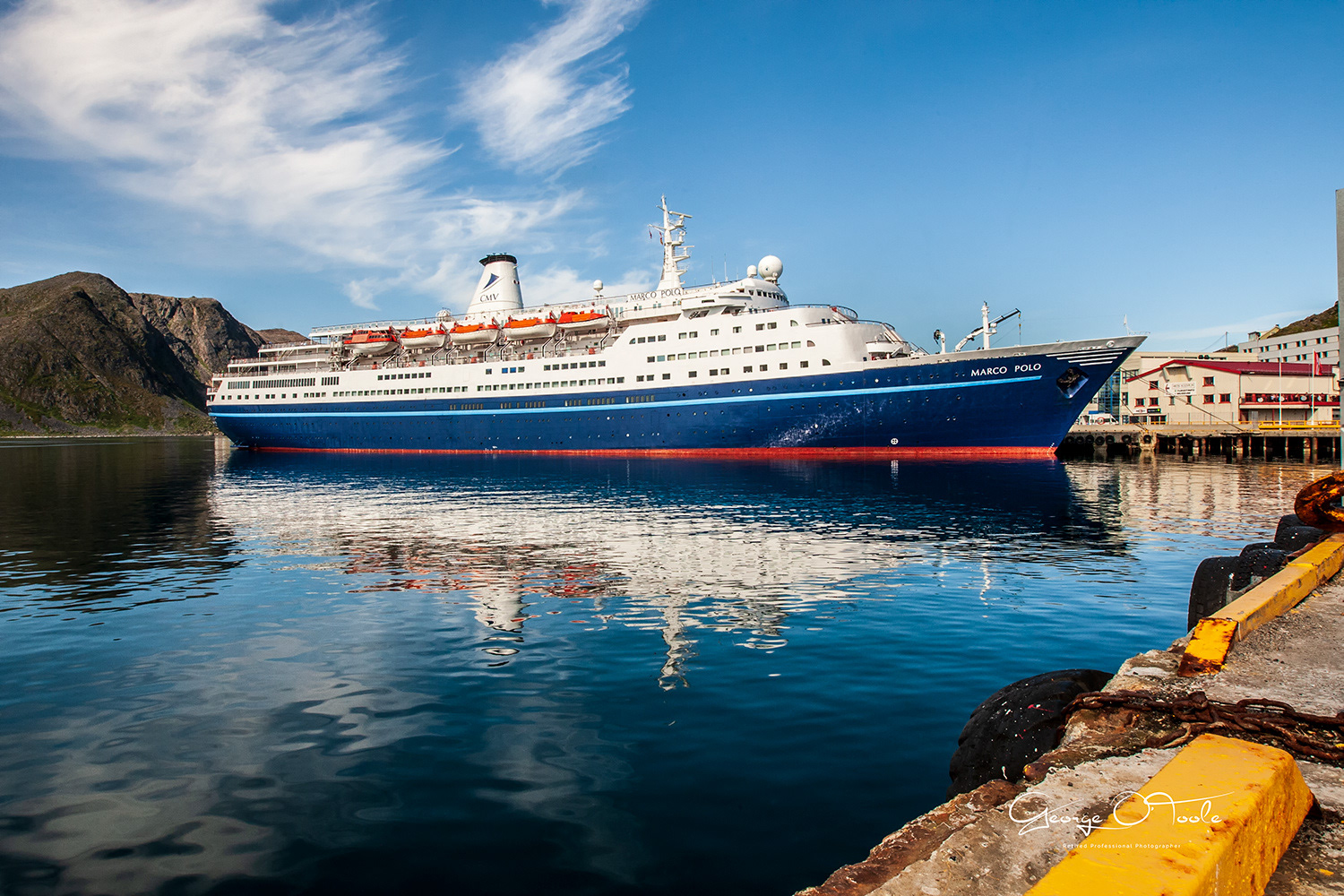 The Marco Polo at Honningsvag, Norway.