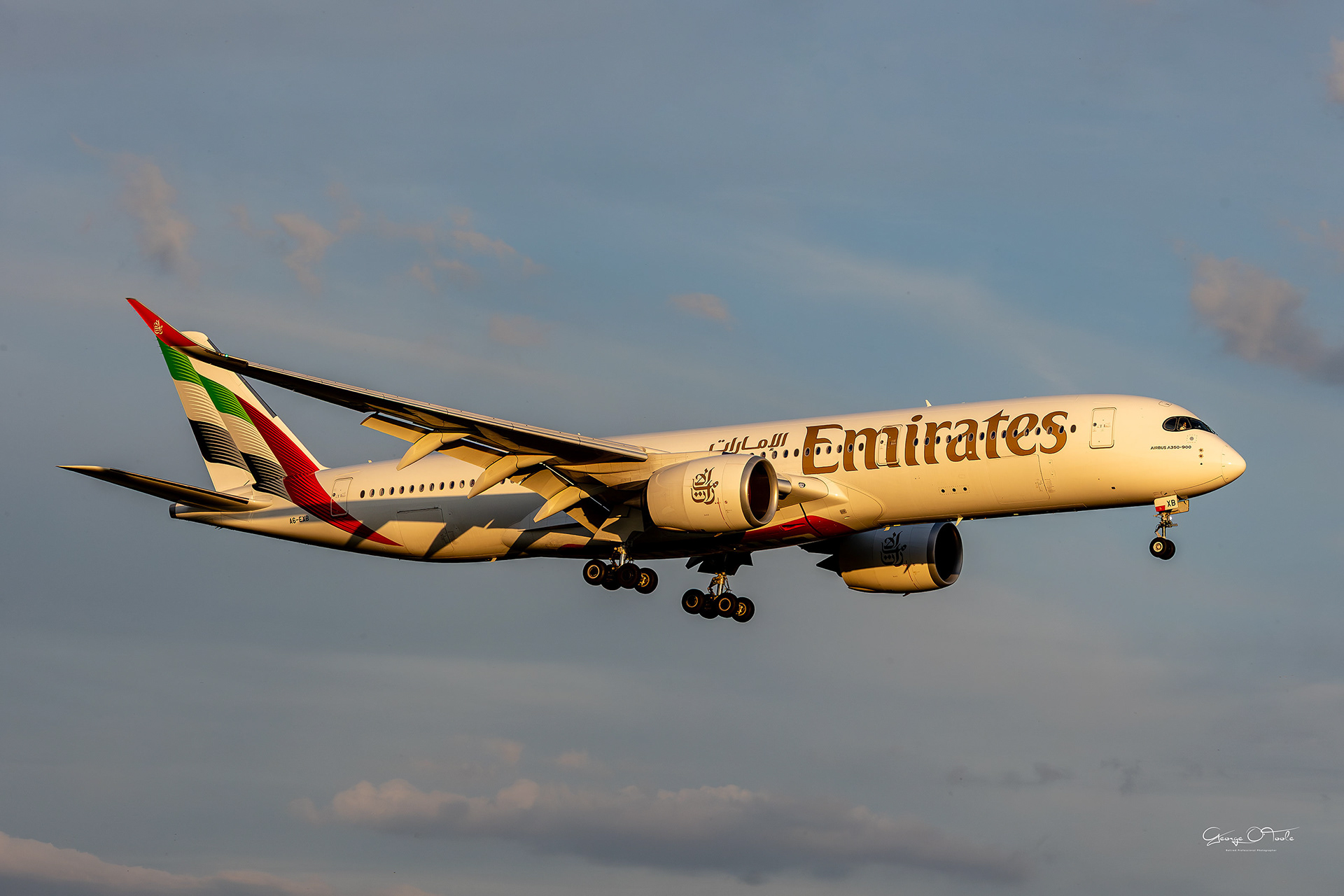 A6-EXB Airbus A350 Cn 690-941 Emirates EDI-EGPH 30042025