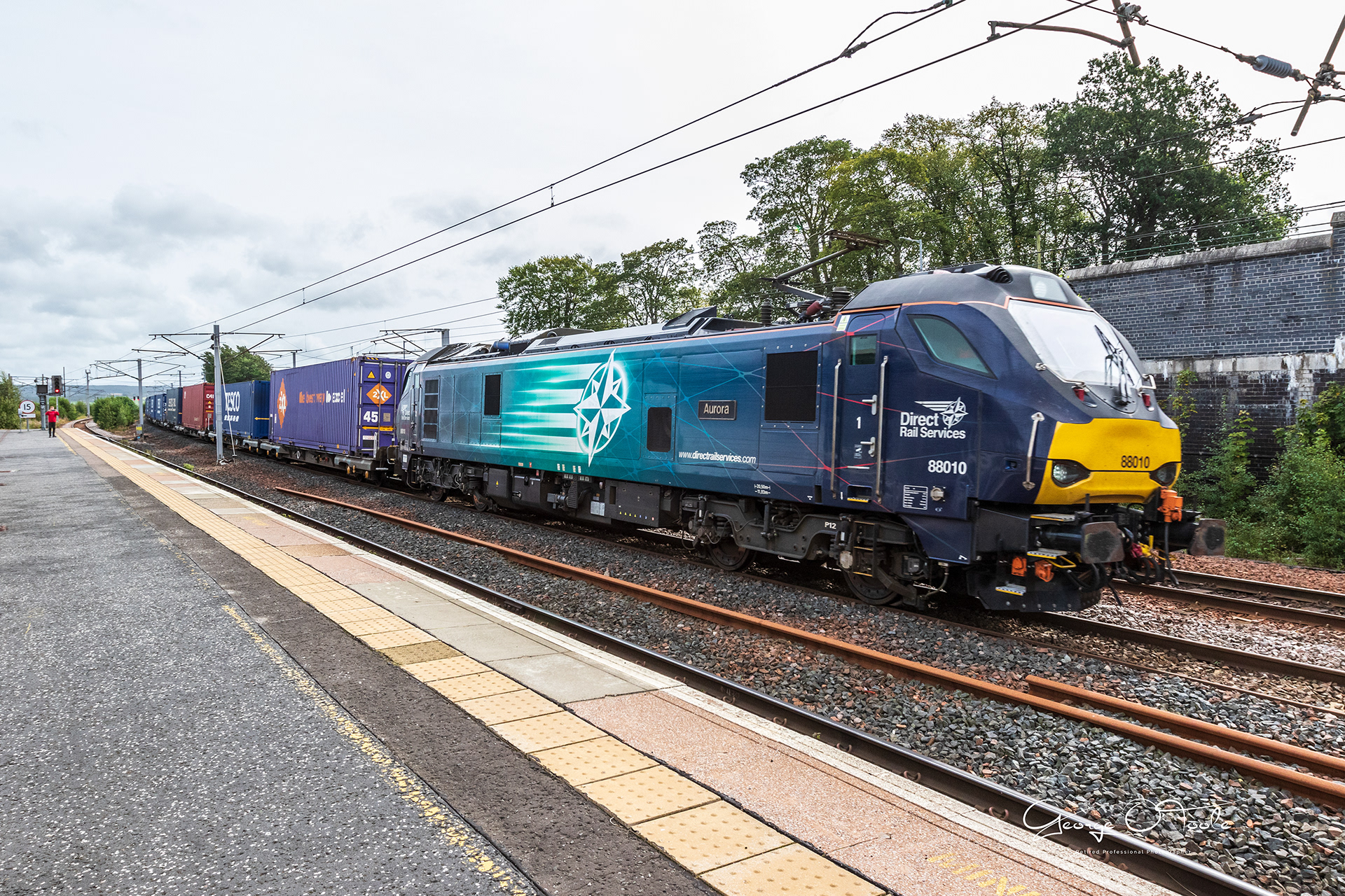 88010 Direct Rail Services Class 88 Aurora at Carstairs