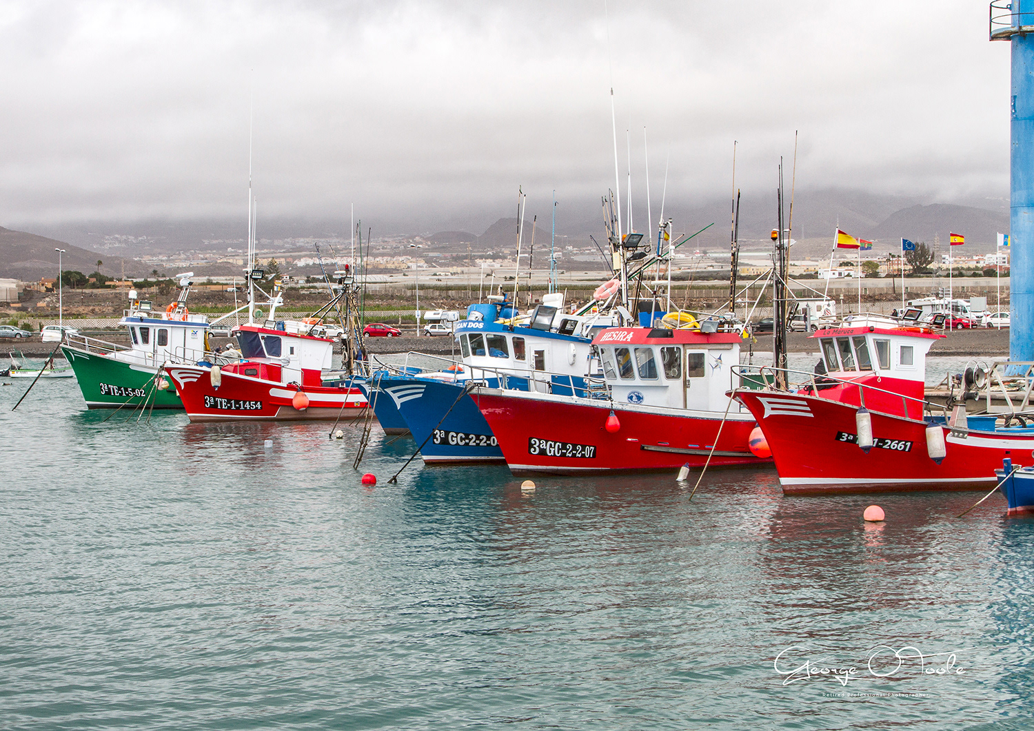 Fishing Boats The Marina Playa Las Galletas Costa del Silencio Tenerife.