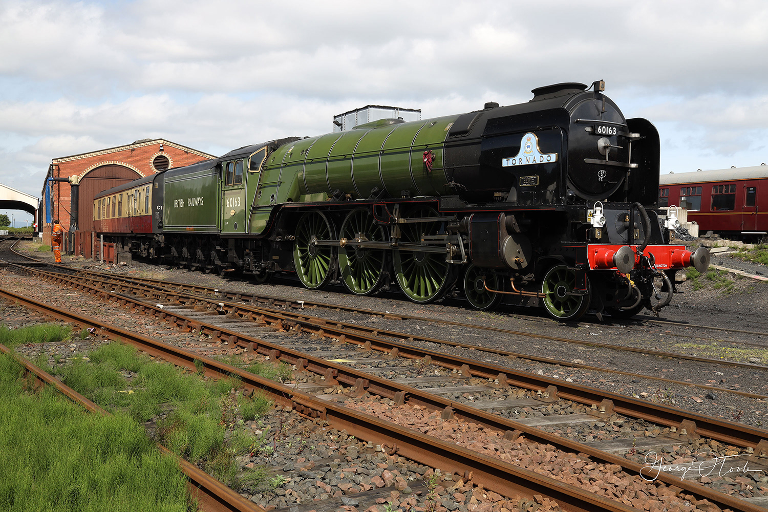 LNER Peppercorn Class A1 60163 Tornado at Boness