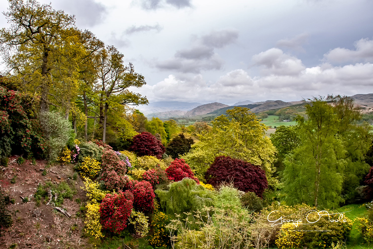 The Esk Valley from Muncaster Castle near Ravenglass Cumbria