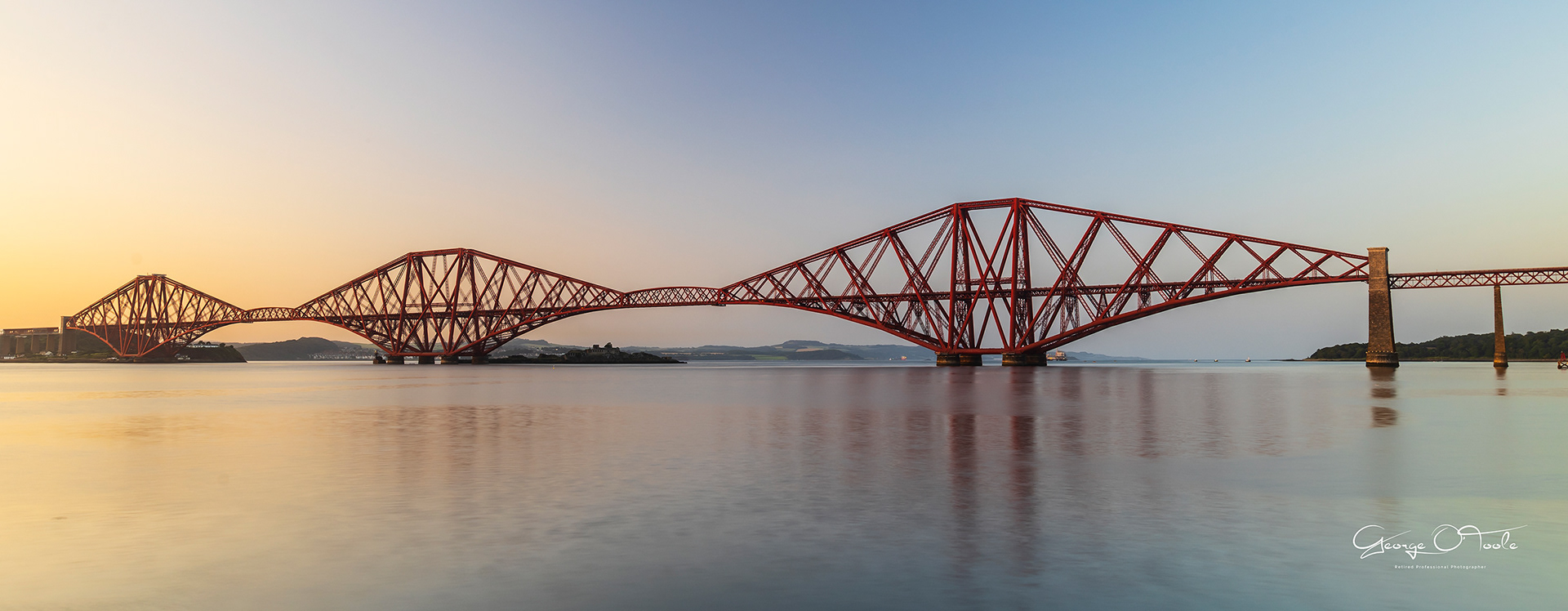 The Forth Bridge at Sunset.