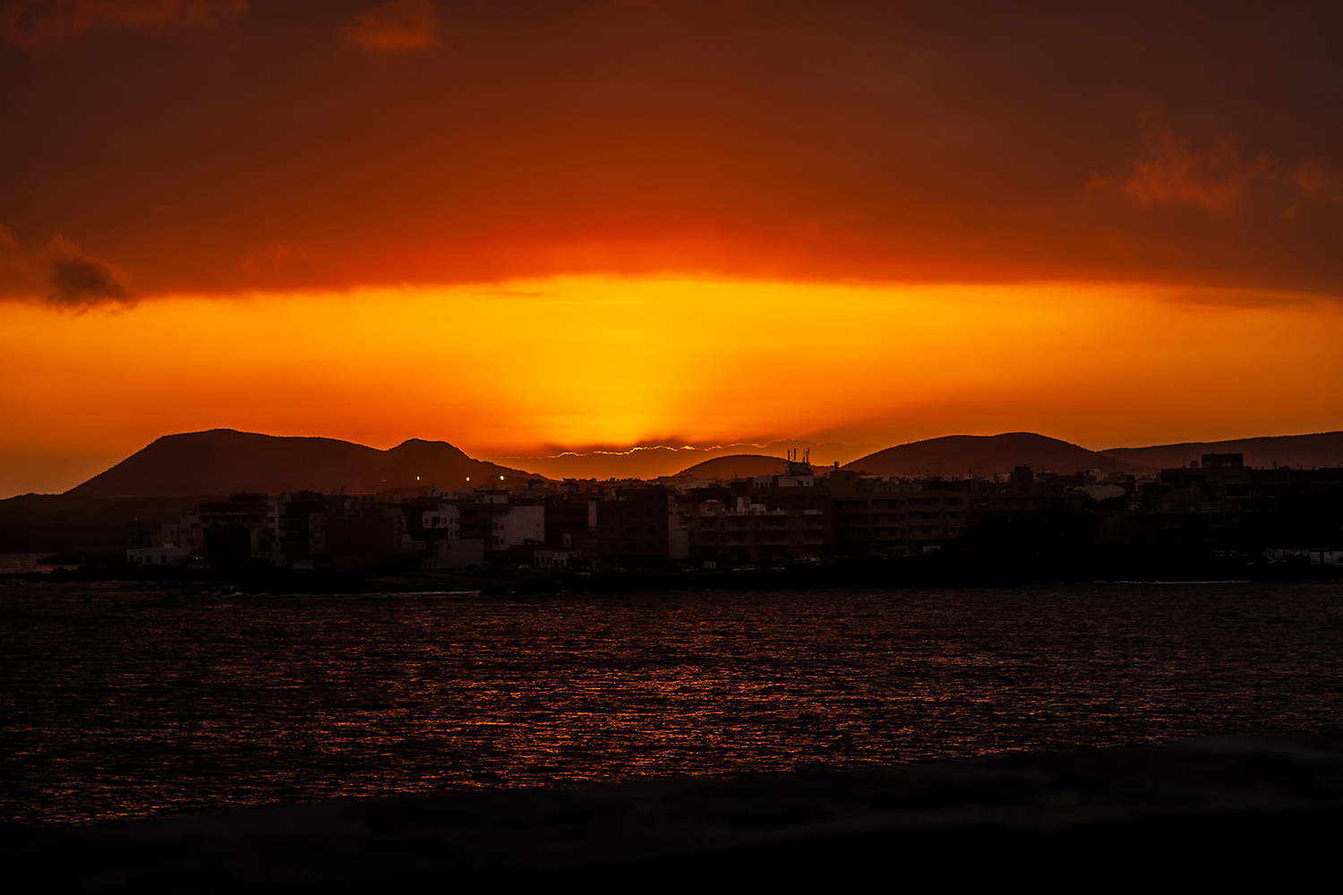 Sunset Costa del Silencio Tenerife