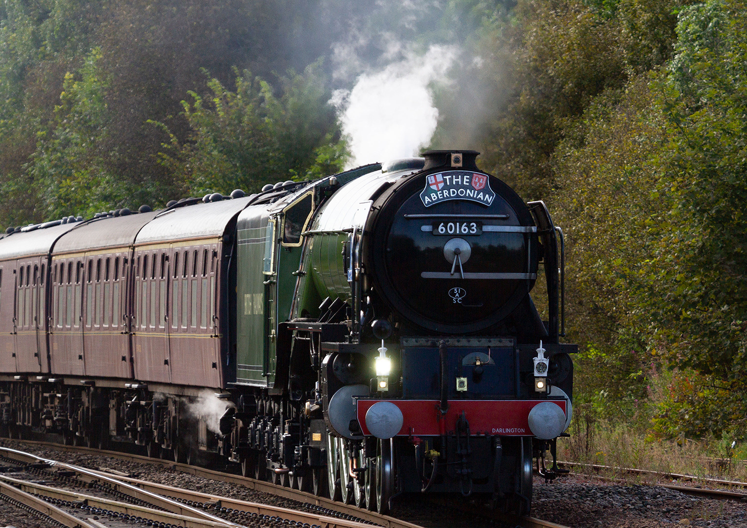LNER Peppercorn Class A1 60163 Tornado at Dalmeny