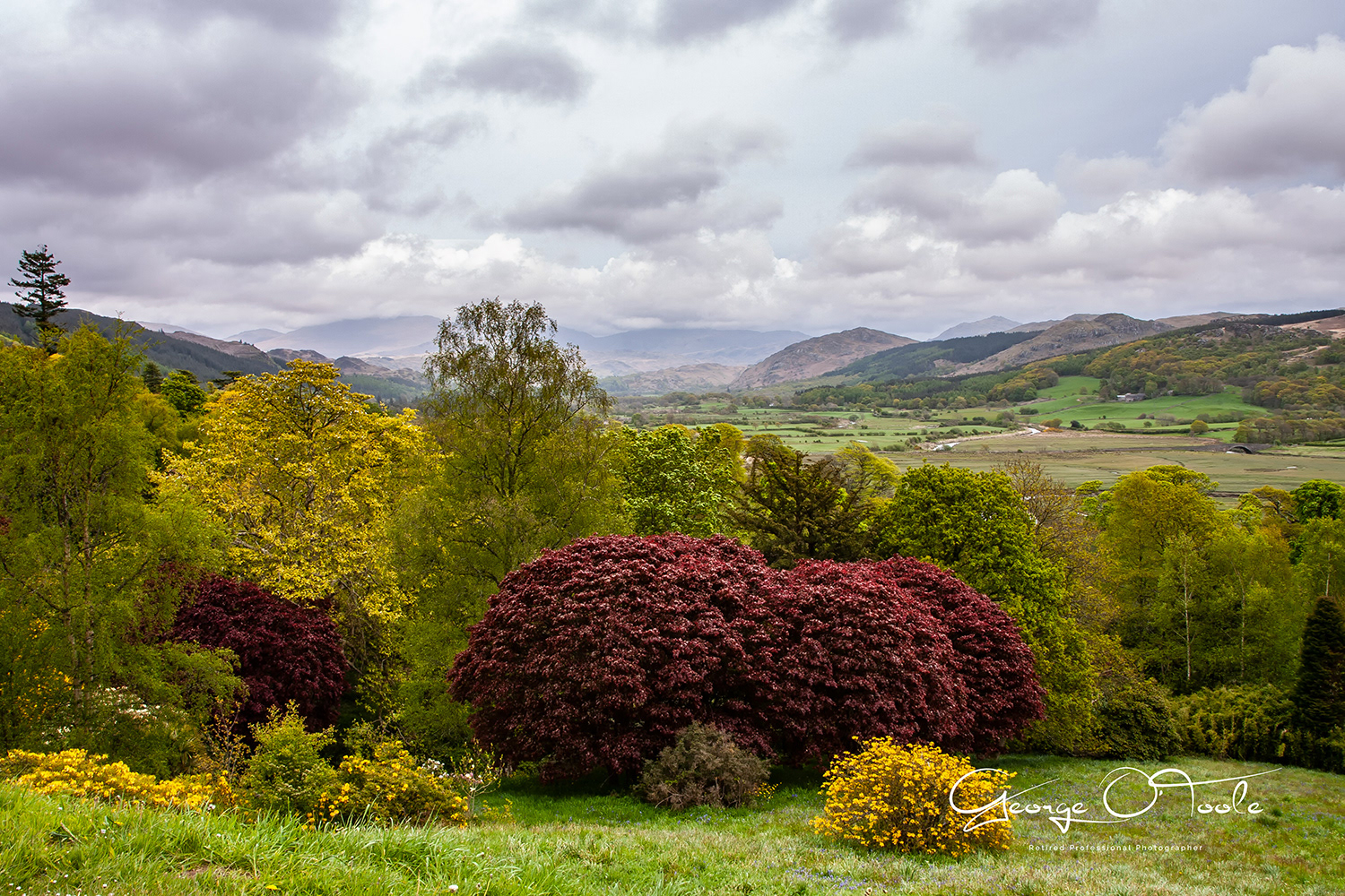The Esk Valley from Muncaster Castle near Ravenglass Cumbria