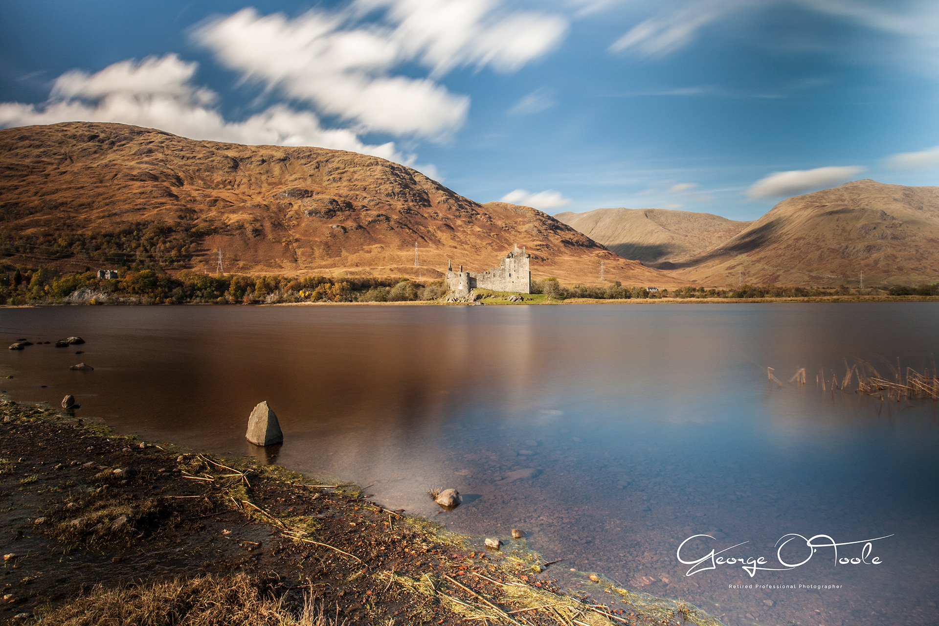 Kilchurn Castle at the head of Loch Awe.