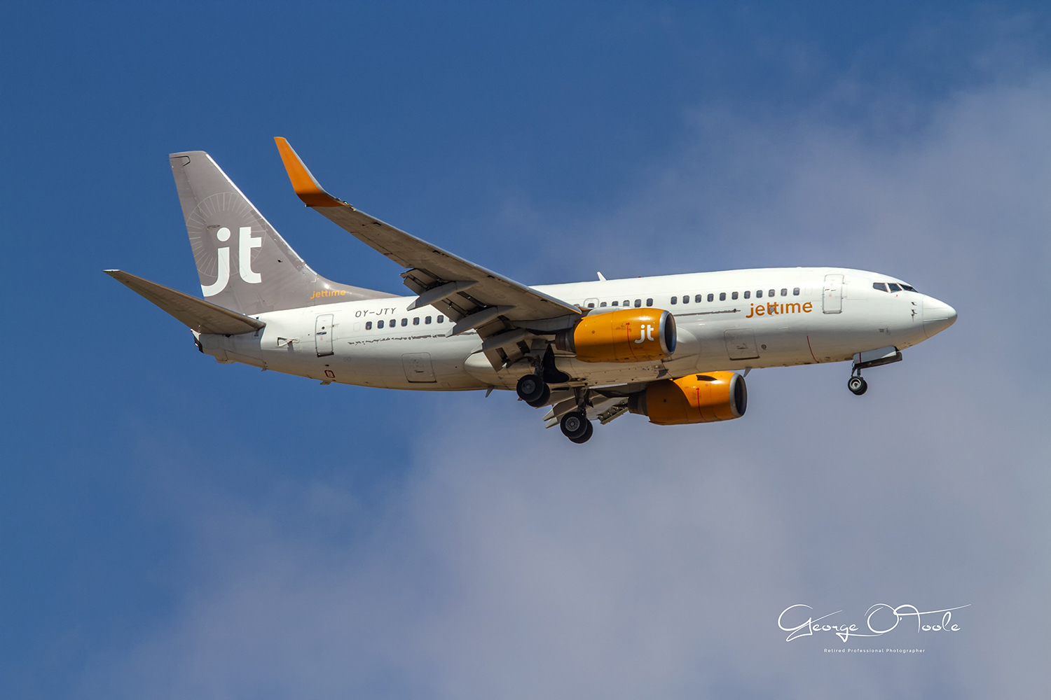 OY-JTY Boeing 737-7Q8 Jet Time