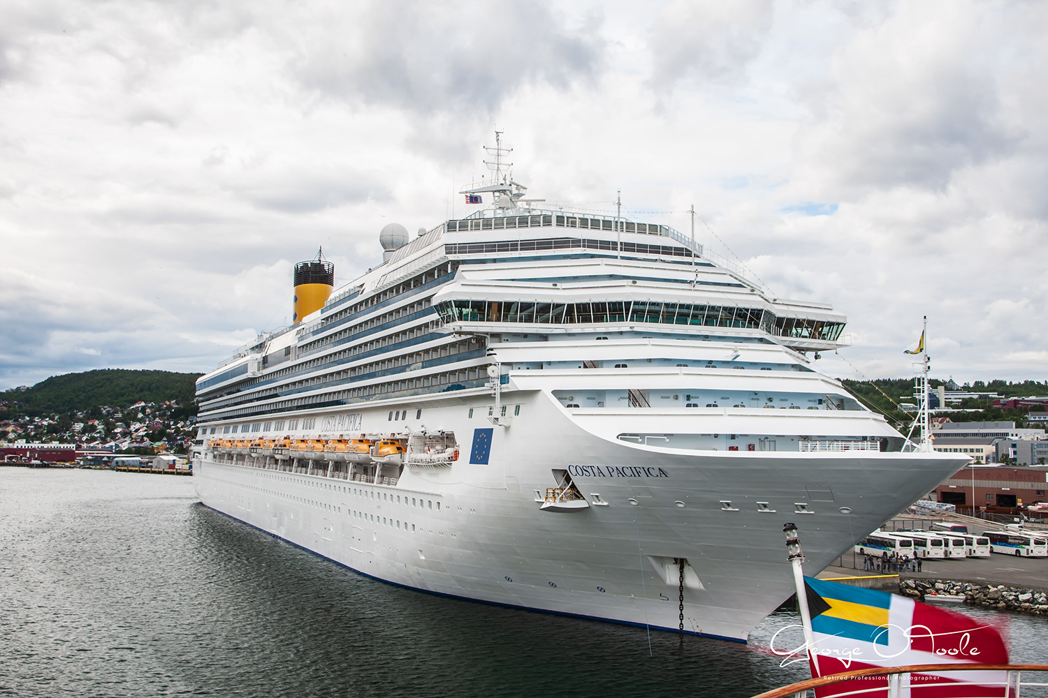 Costa Pacifica Tromso harbour Norway.