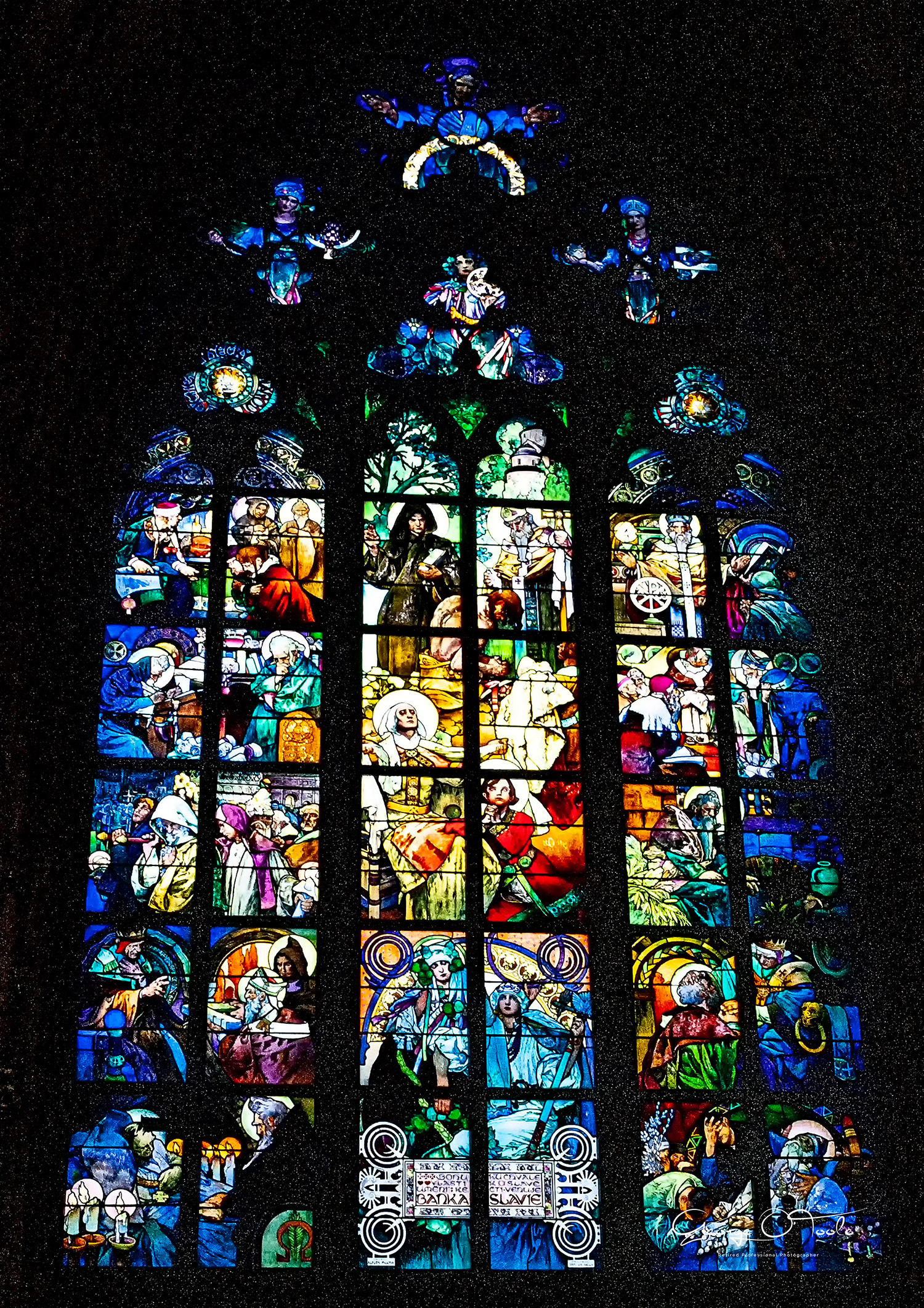 St Vitus Cathedral  Stained Glass.