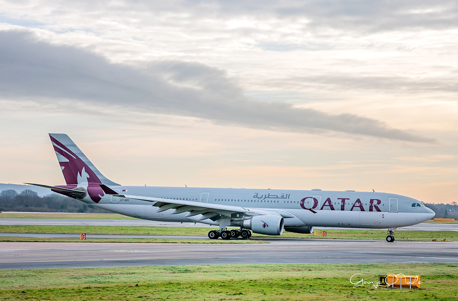 A7-AED Airbus A330-302 Qatar Airways
