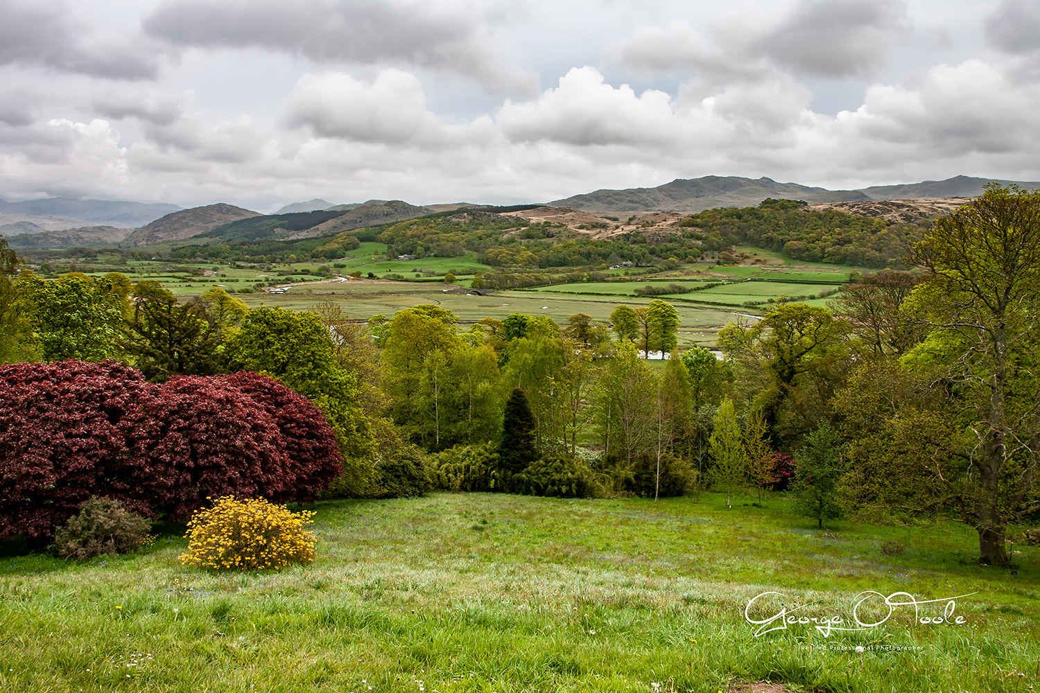 The Esk Valley from Muncaster Castle near Ravenglass Cumbria