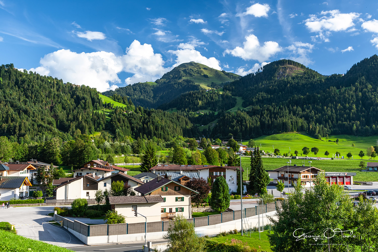 The view from Soll of Hohe Salve Austria.