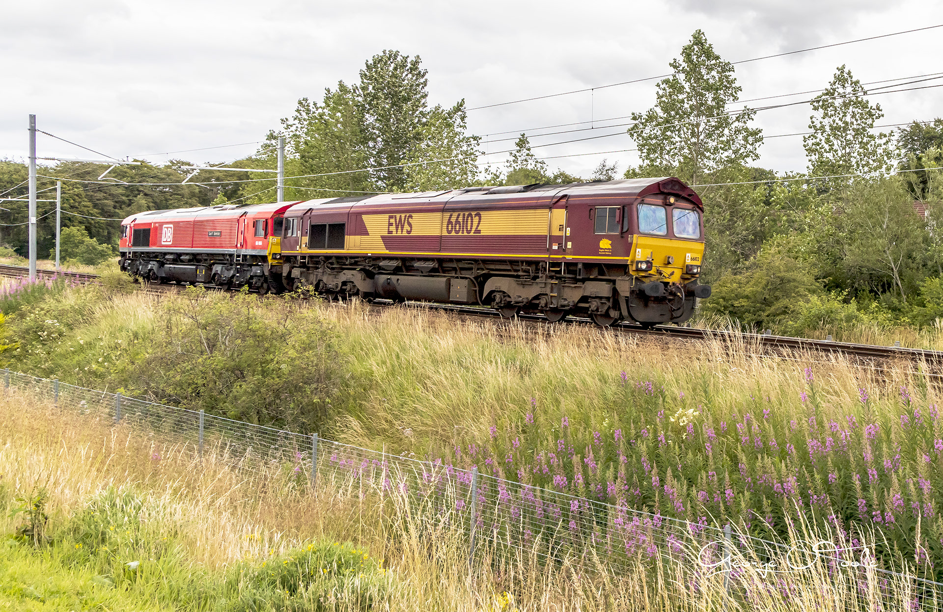 66102 Class 66 English, Welsh & Scottish Railway.