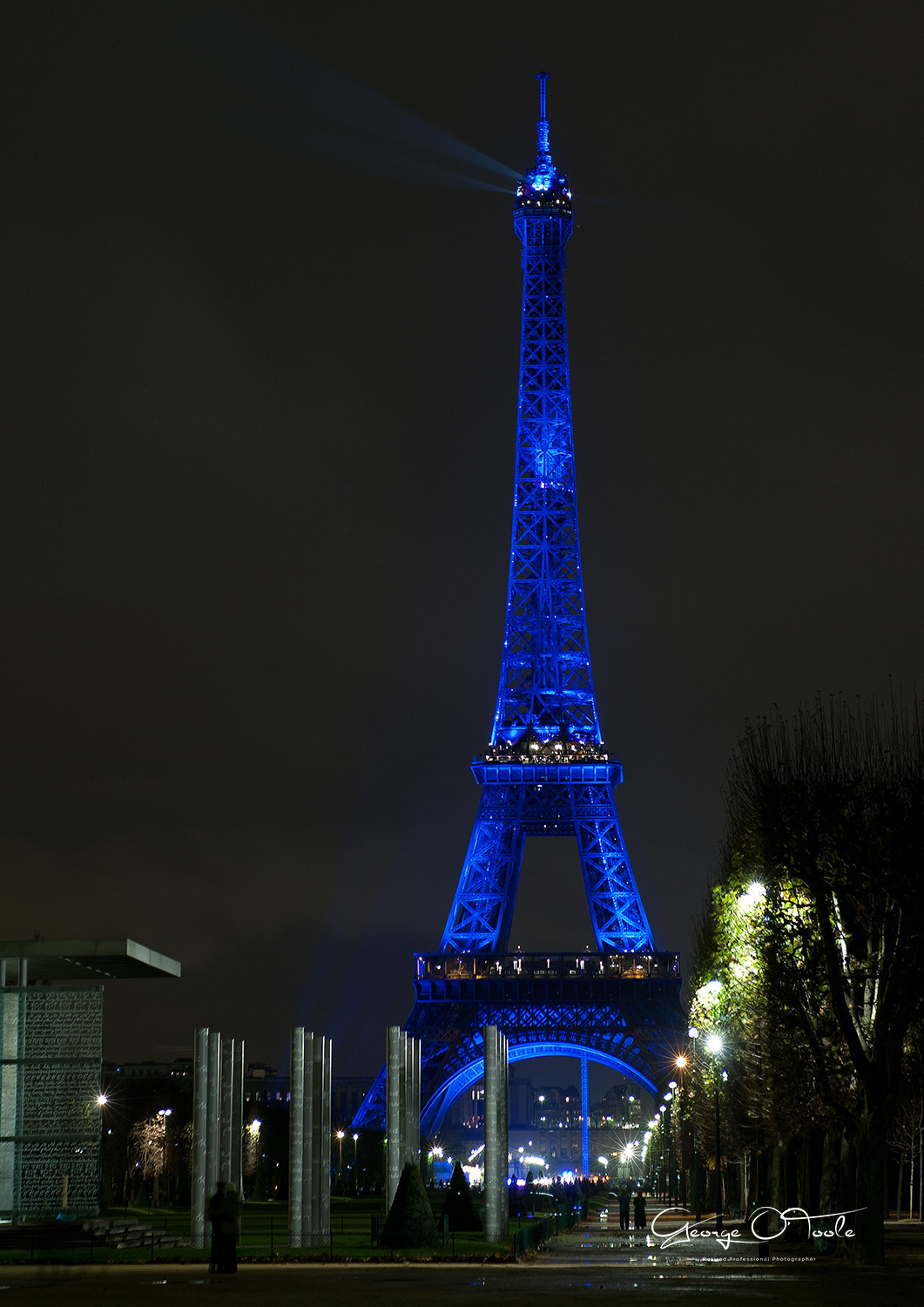 The Eiffel Tower By Night Paris 02122008.