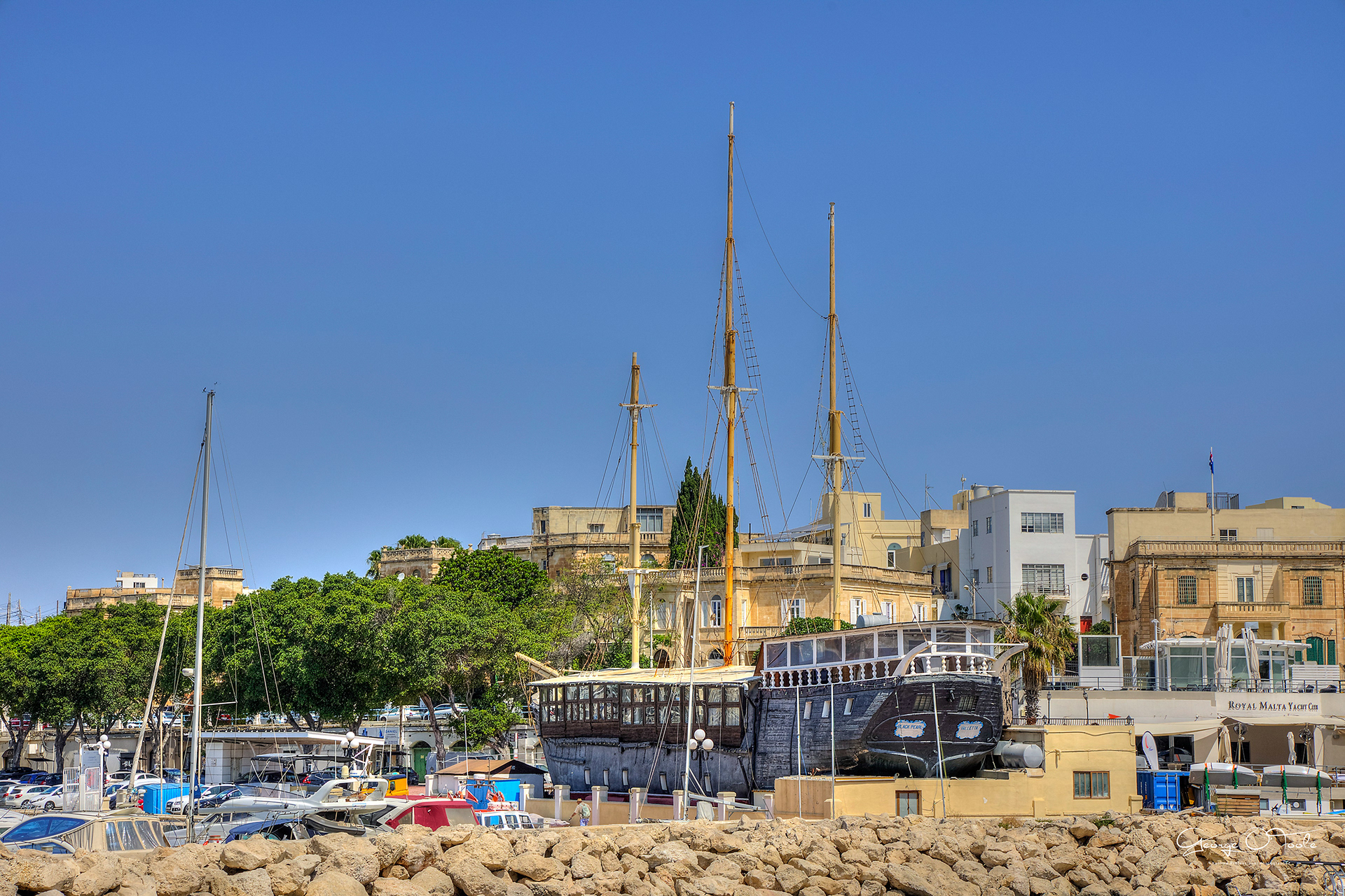 Black Pearl & Royal Malta Yacht Club Valletta Harbour
