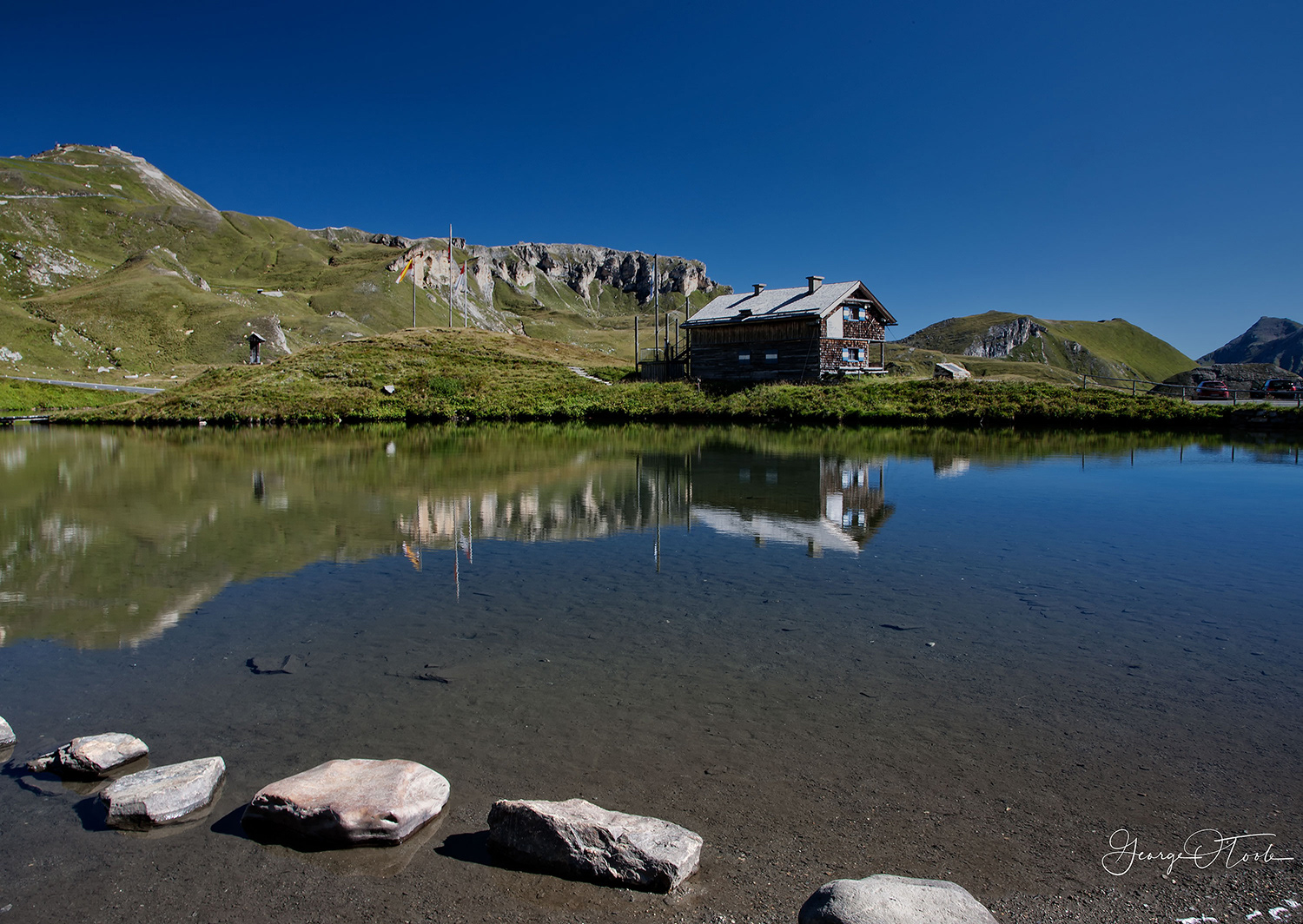Austria Fusch Lake on the Glossglockner Road.