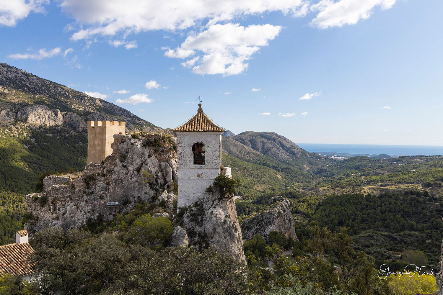 A view from El-Castell-de-Guadalest Alicante Spain