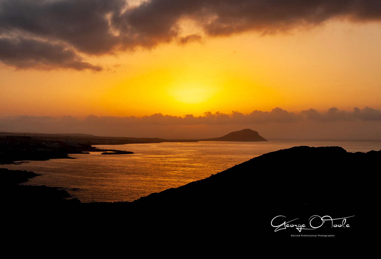 Sunrise atop Yellow Mountain Costa del Silencio Tenerife 