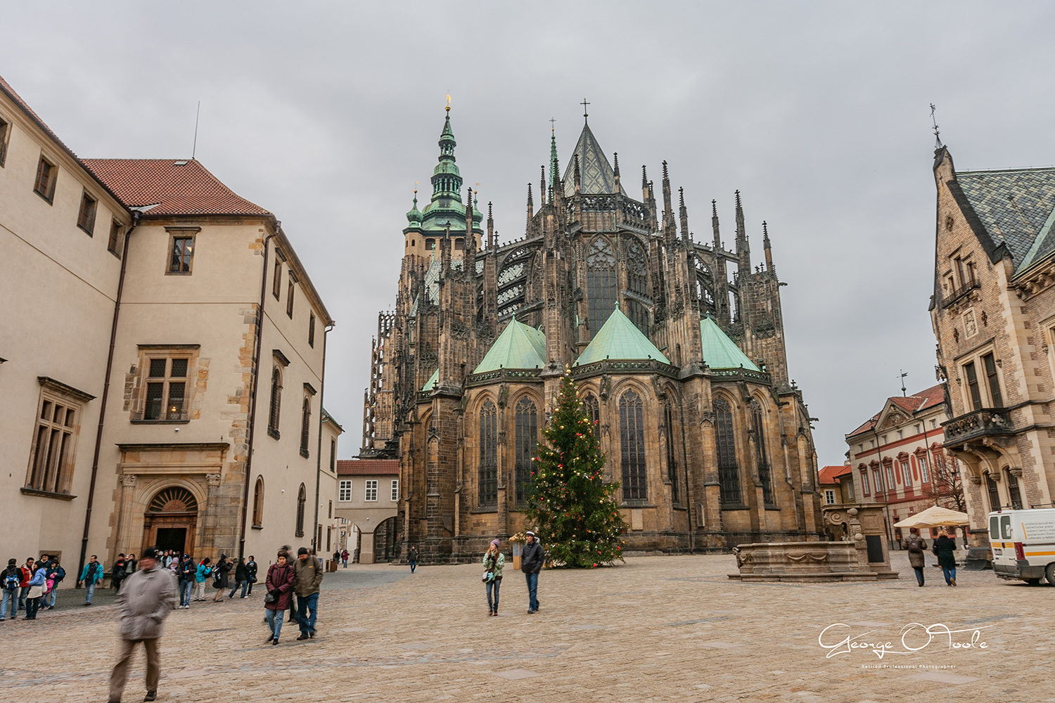 St Vitus Cathedral and Prague Castle.