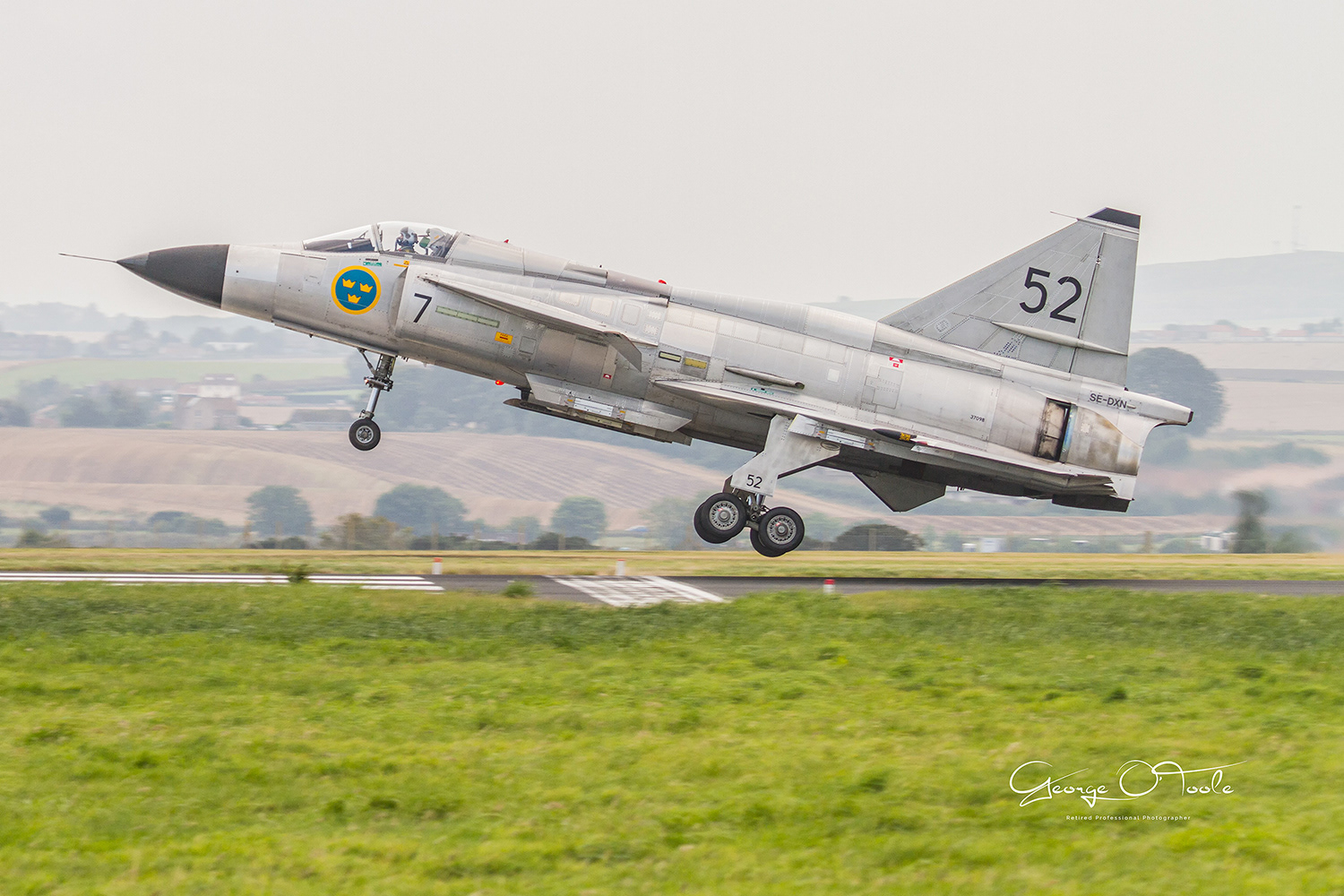 SE-DXN Saab AJS37 Viggen Swedish Air Force Historic Flight