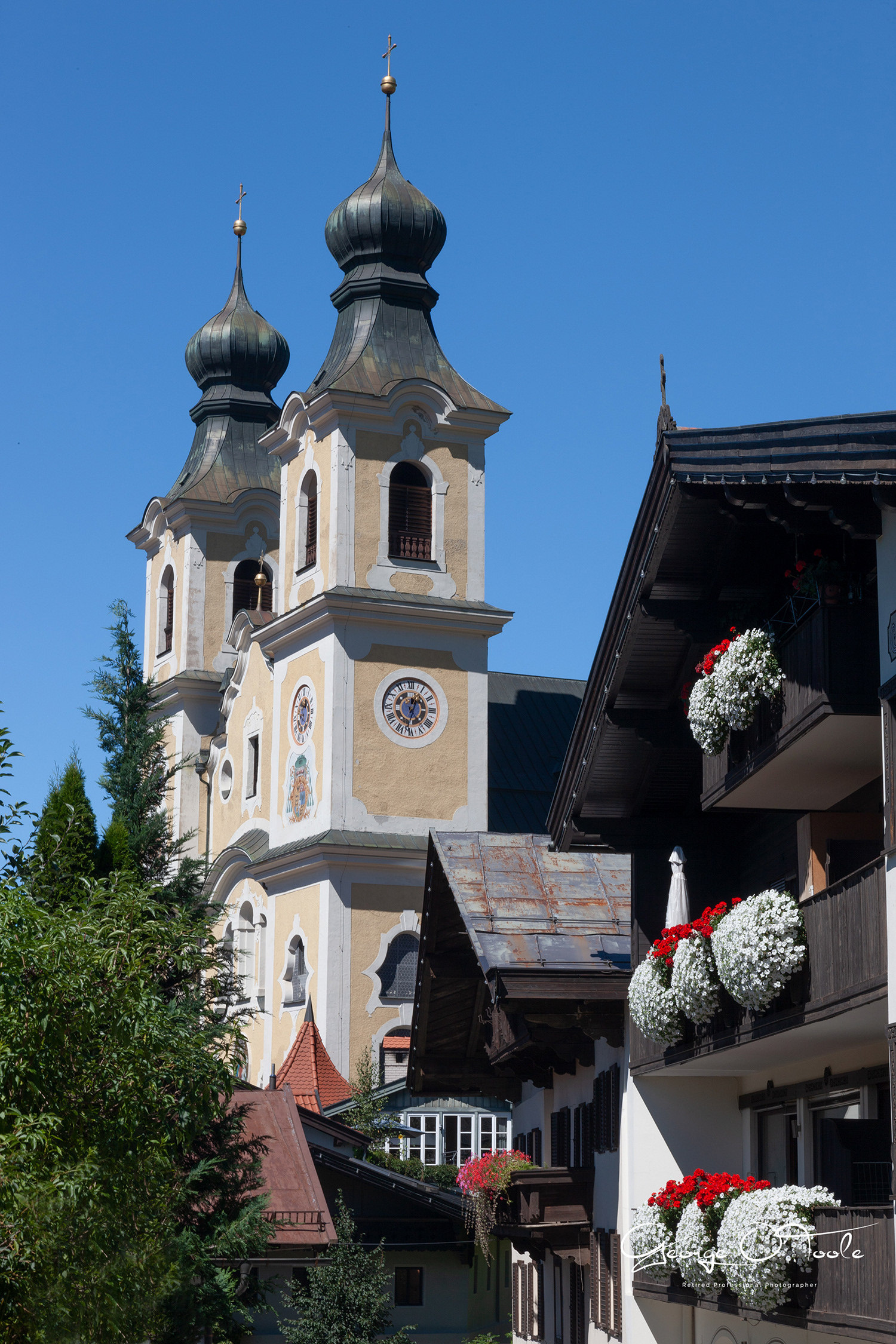 Hopfgarten in Brixental Baroque parish church.