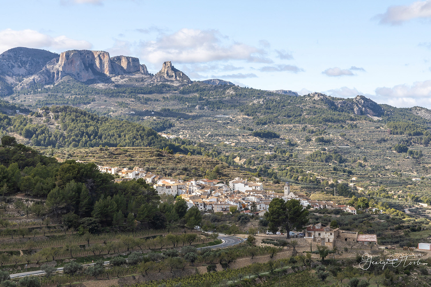 A view from El-Castell-de-Guadalest Alicante Spain