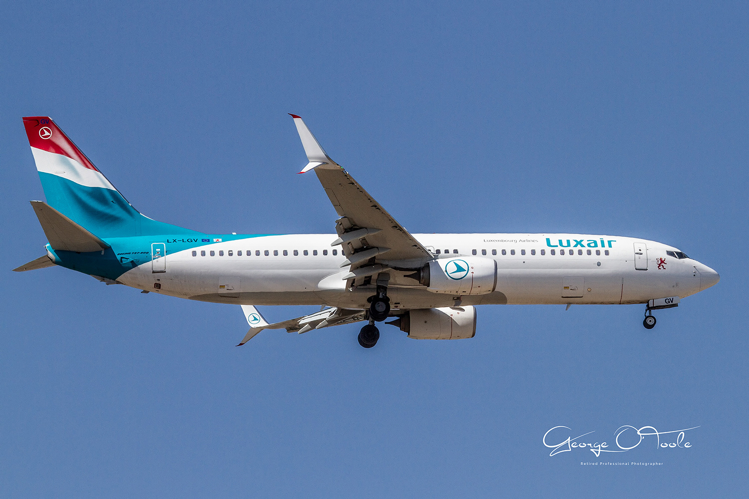 LX-LGV Boeing 737-8C9 Luxair