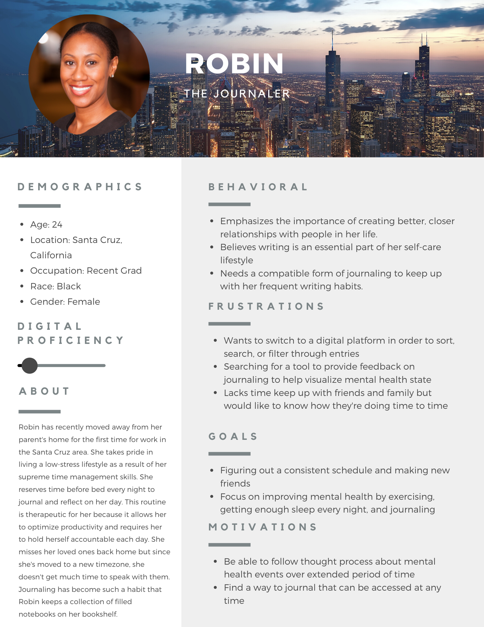 Passionate about journaling, mental health focused, lacking communication with friends and family