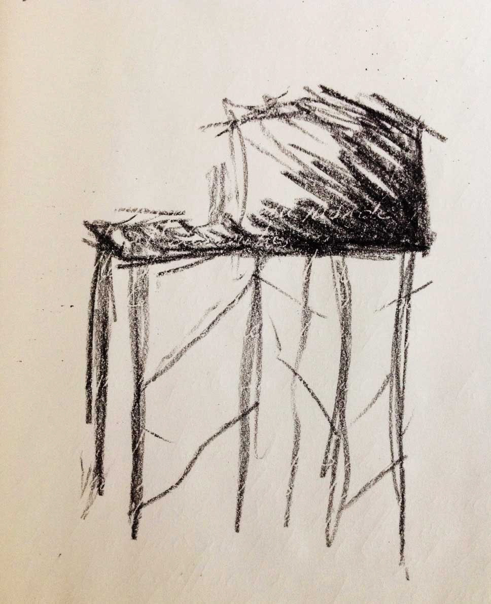 recherche sur pilotis 3, research, 2014