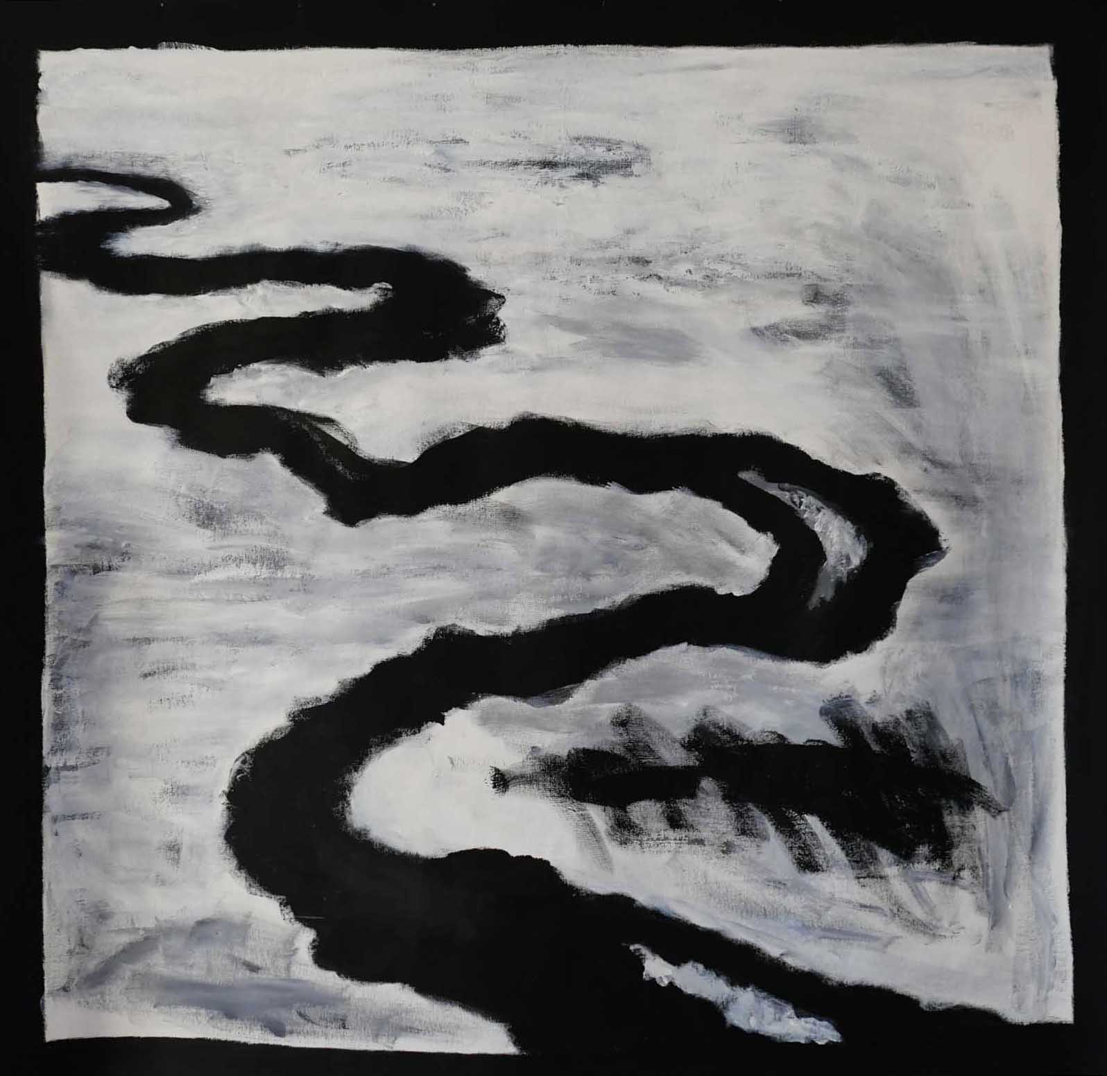 méandre, perspective or not - acrylic - 1mx1m - 2019
