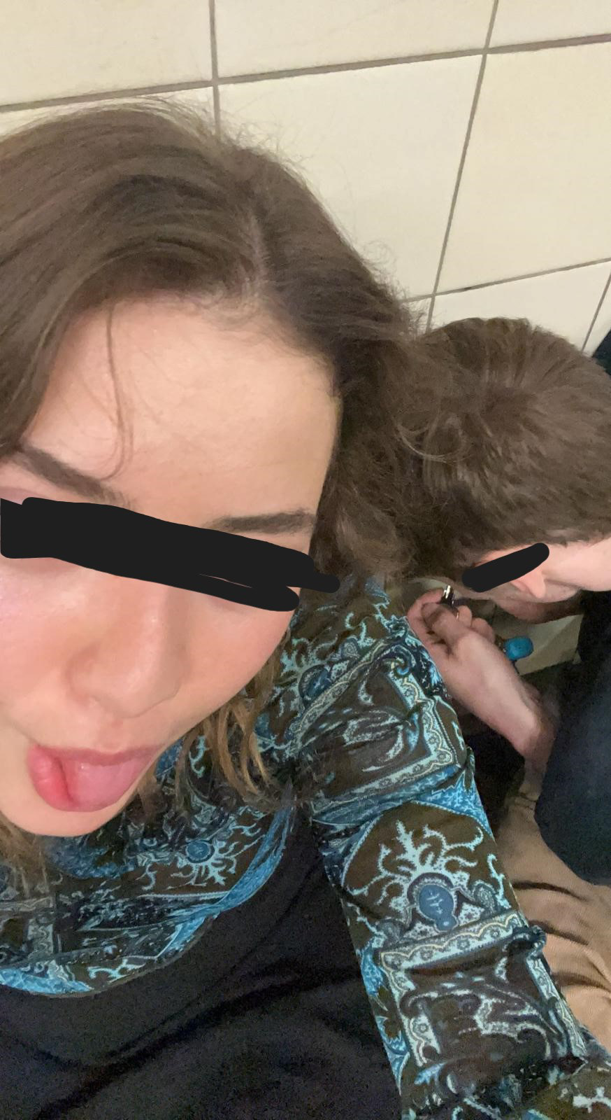 Anonymous submission, two young people doing Cocaine in Soho.