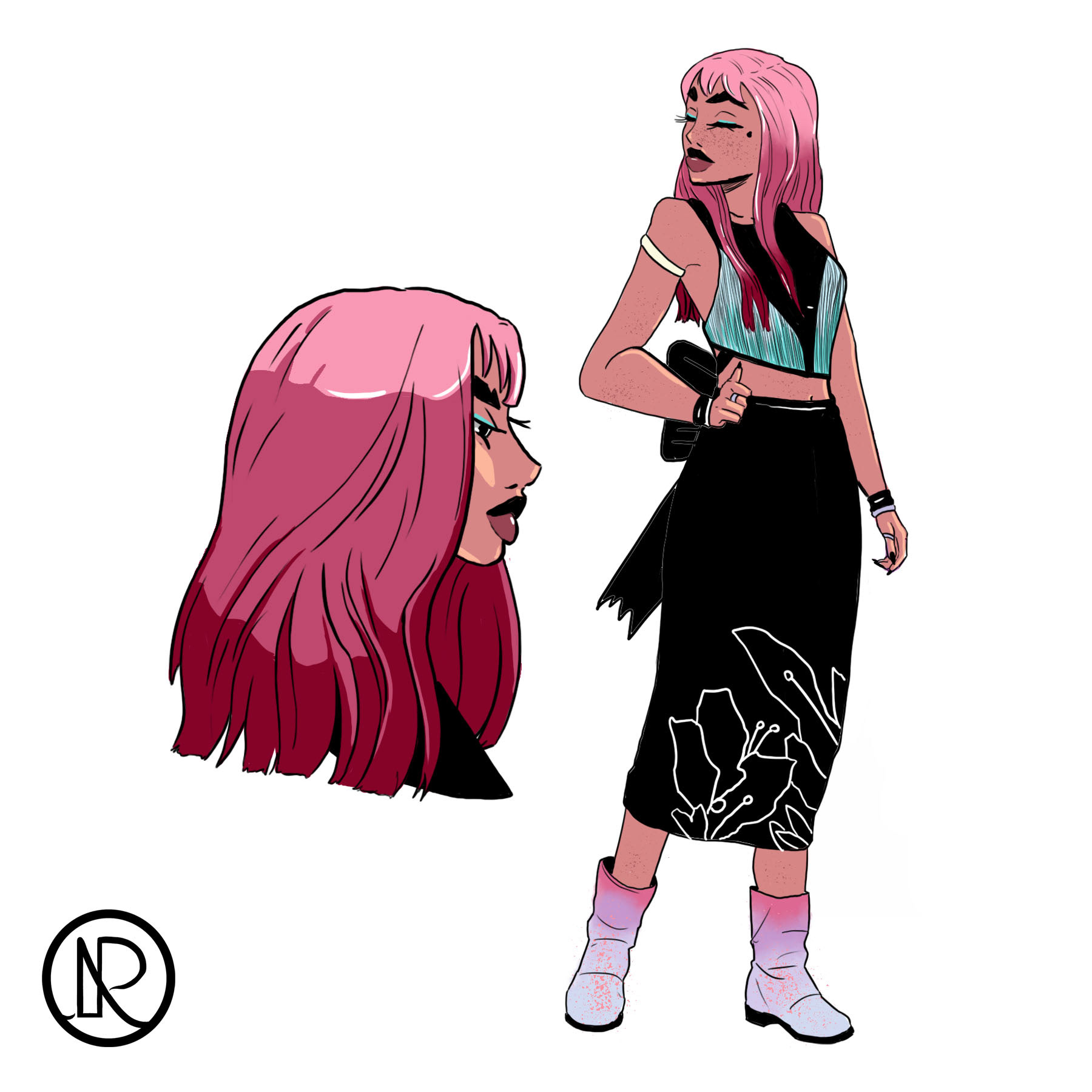 Pink in Color