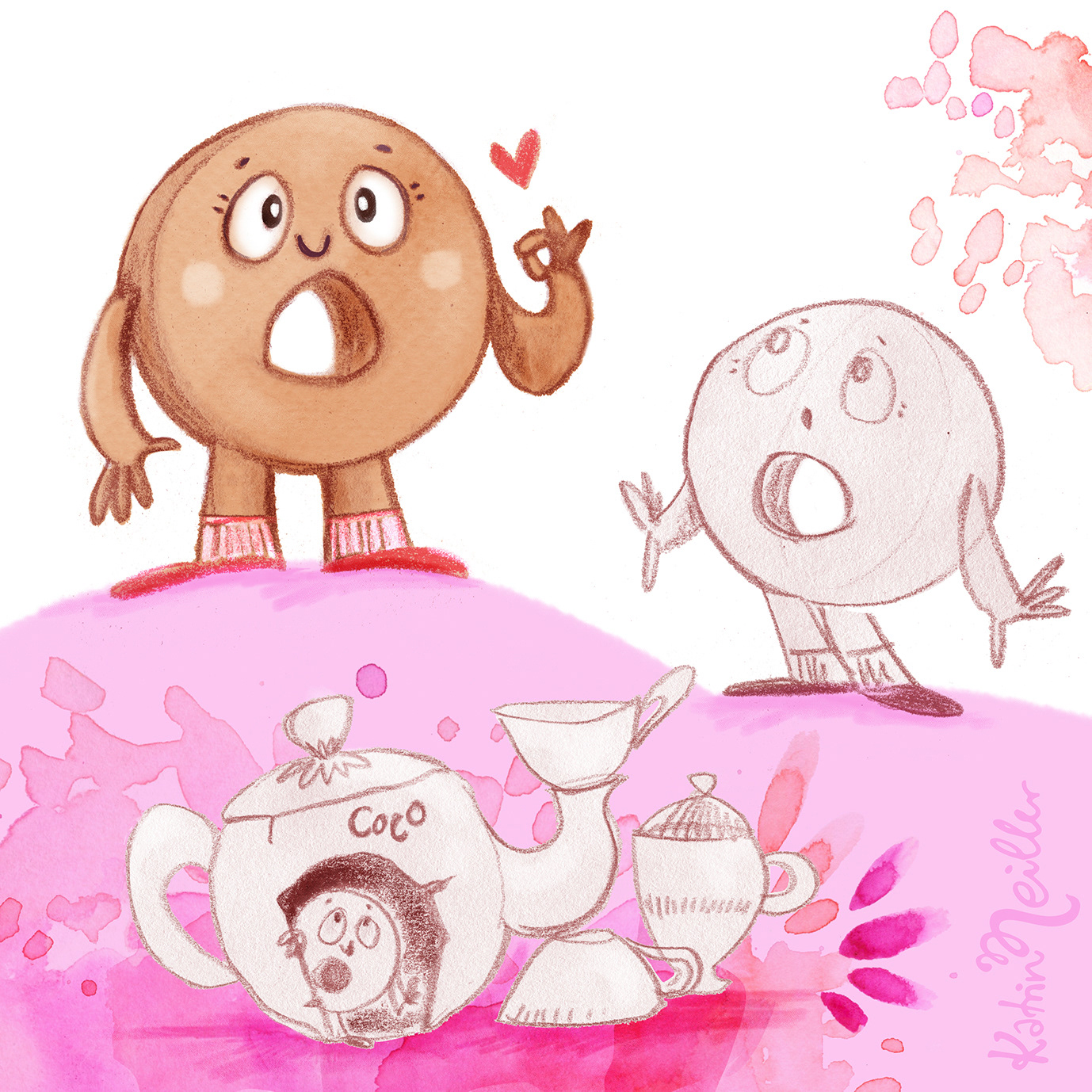 First sketches of "Coco Moloko"