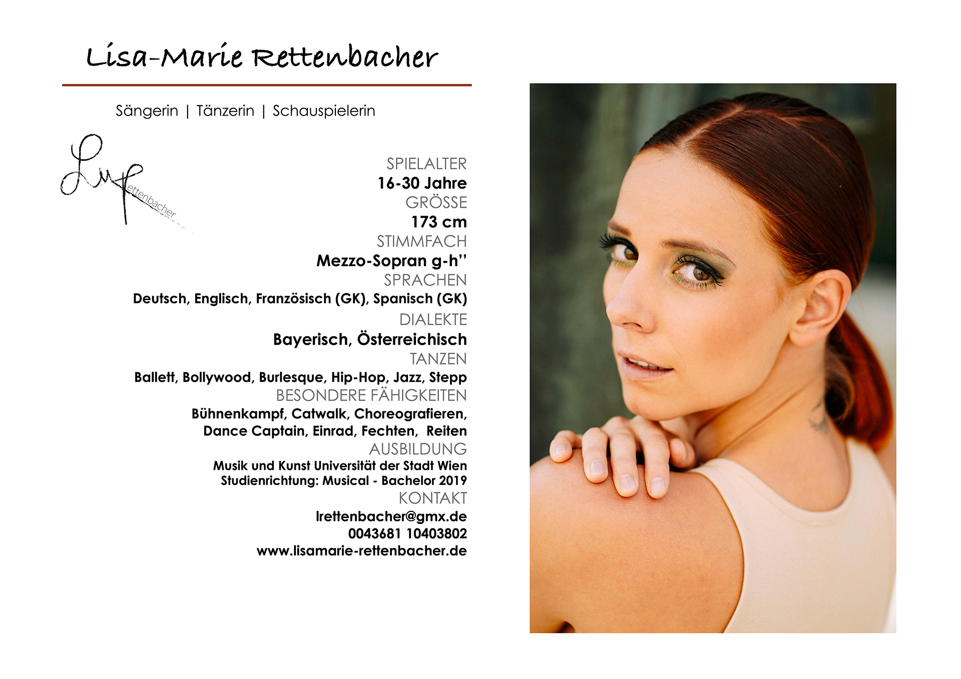 Lisa-Marie Rettenbacher - Vita