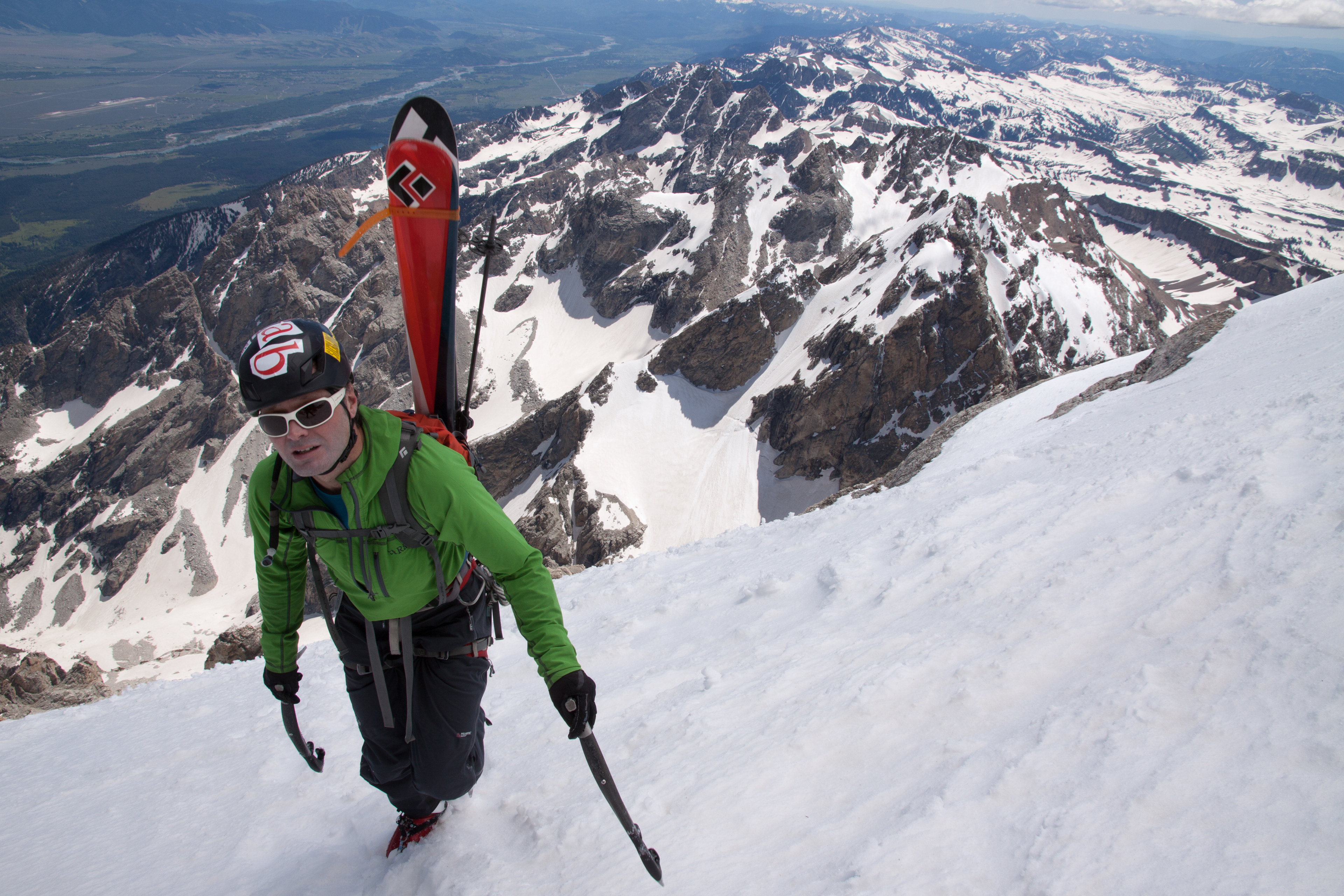 Nearing the Summit of Grand Teton