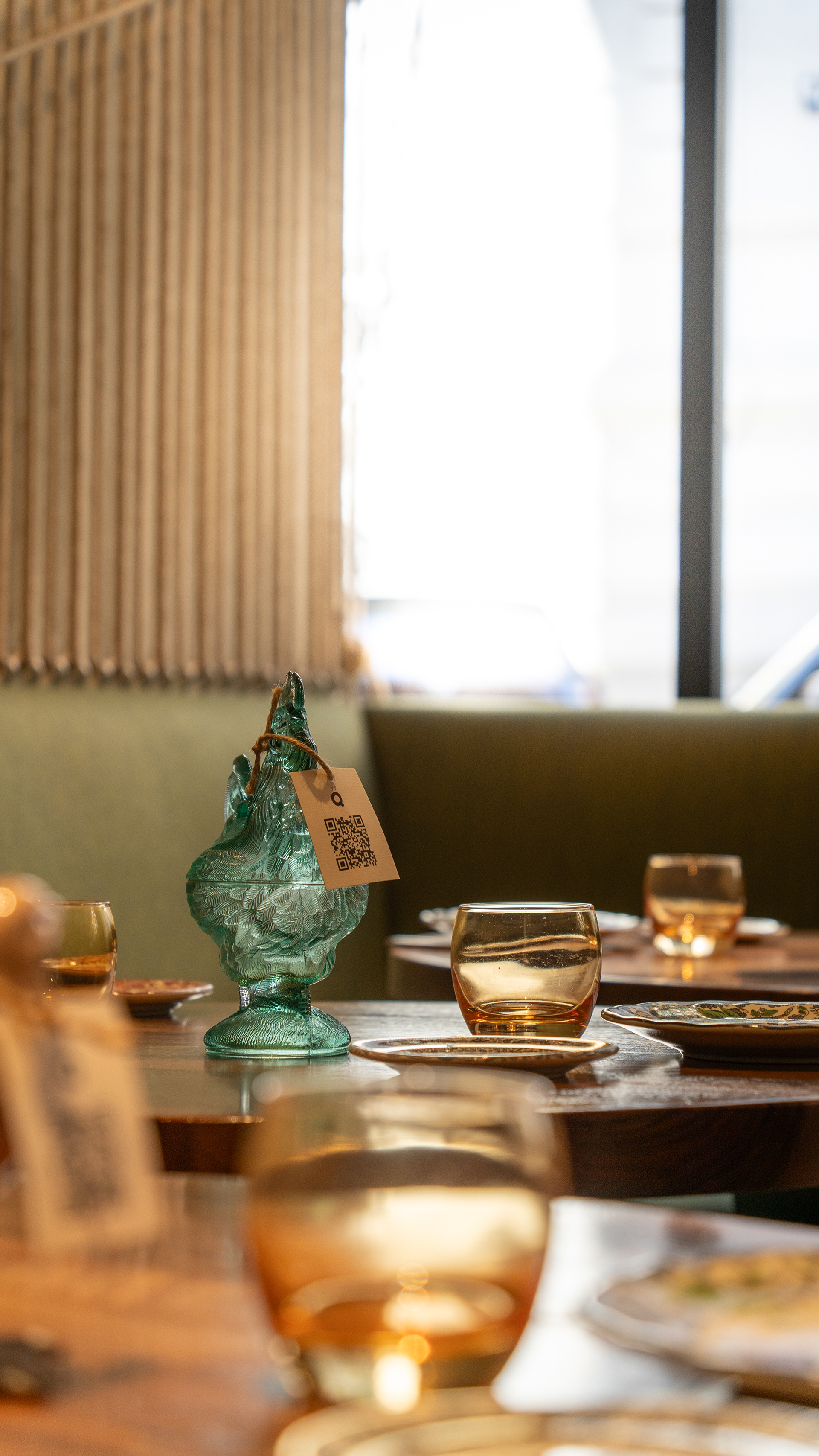 El gallo, centro de mesa