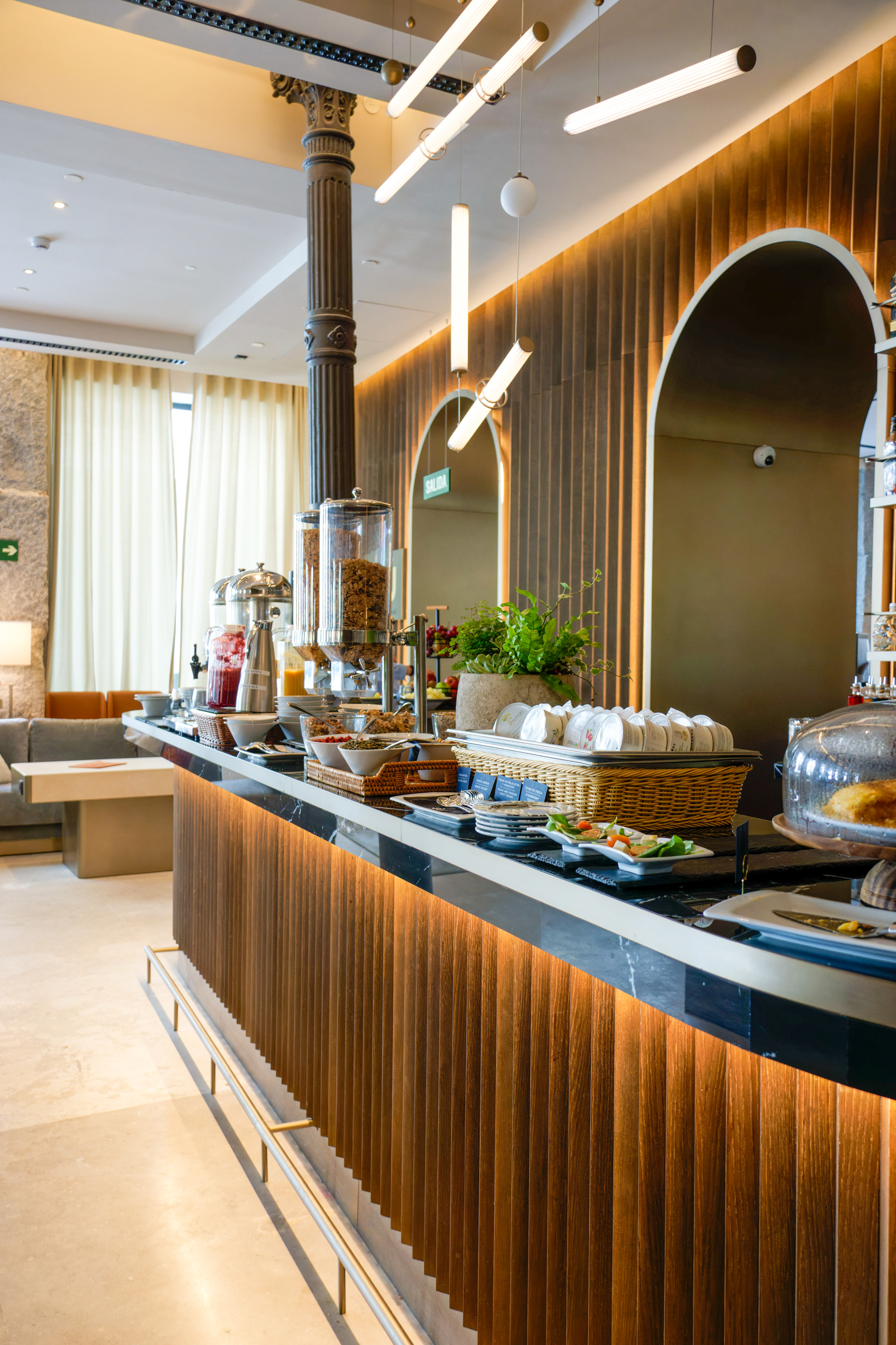 La barra durante el brunch