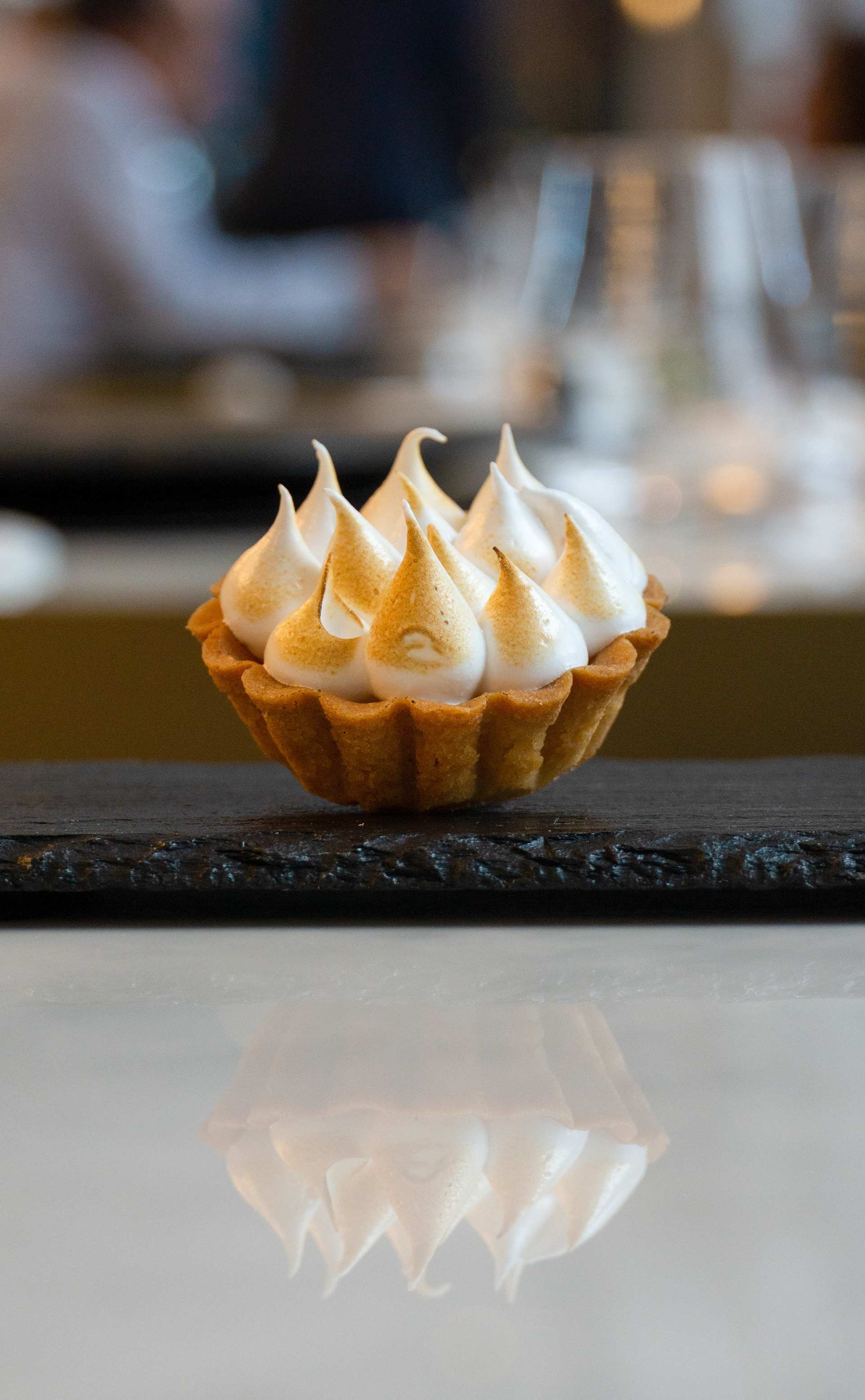 Tartaleta de merengue italiano y limón