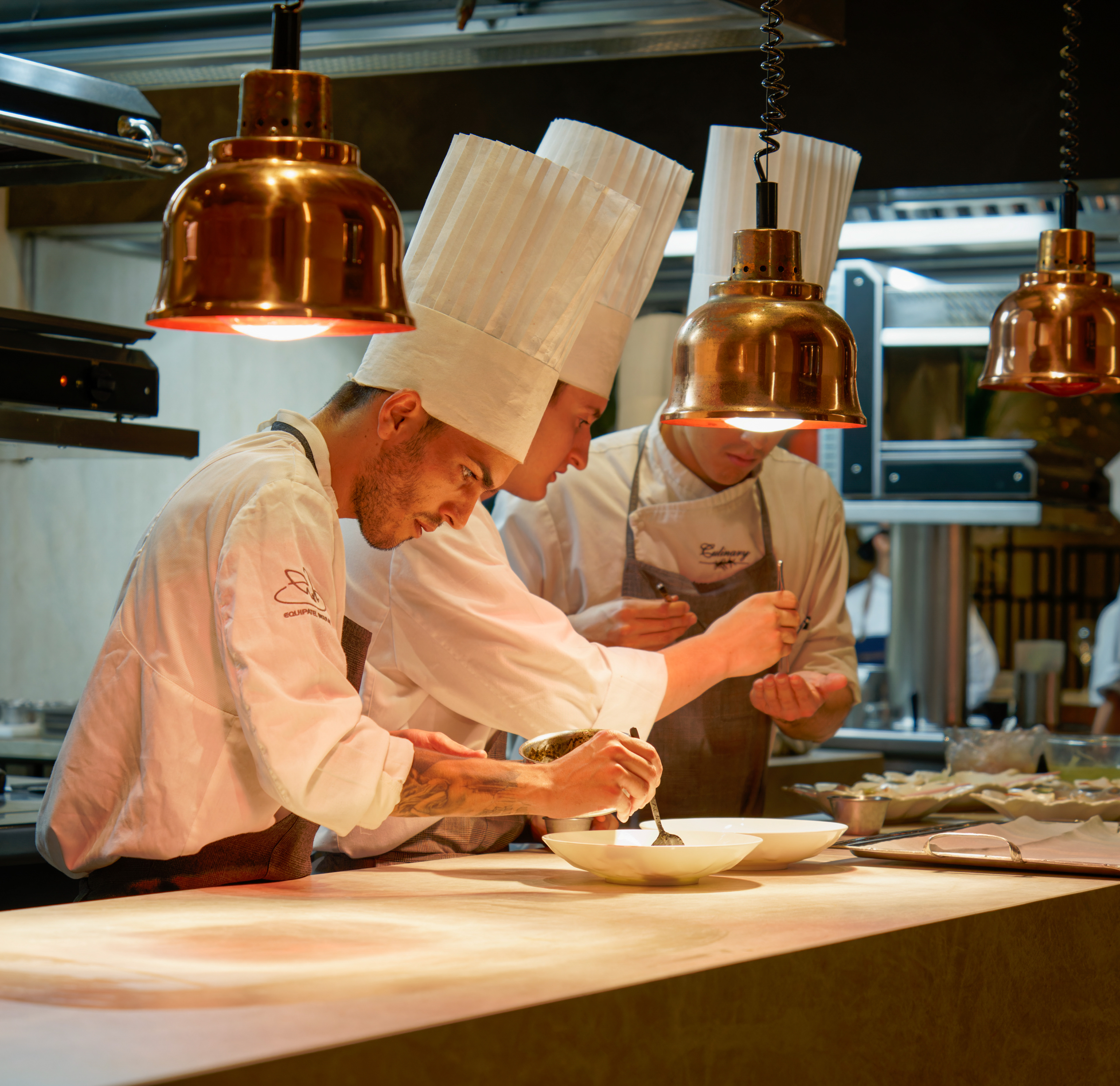 La cocina en acción