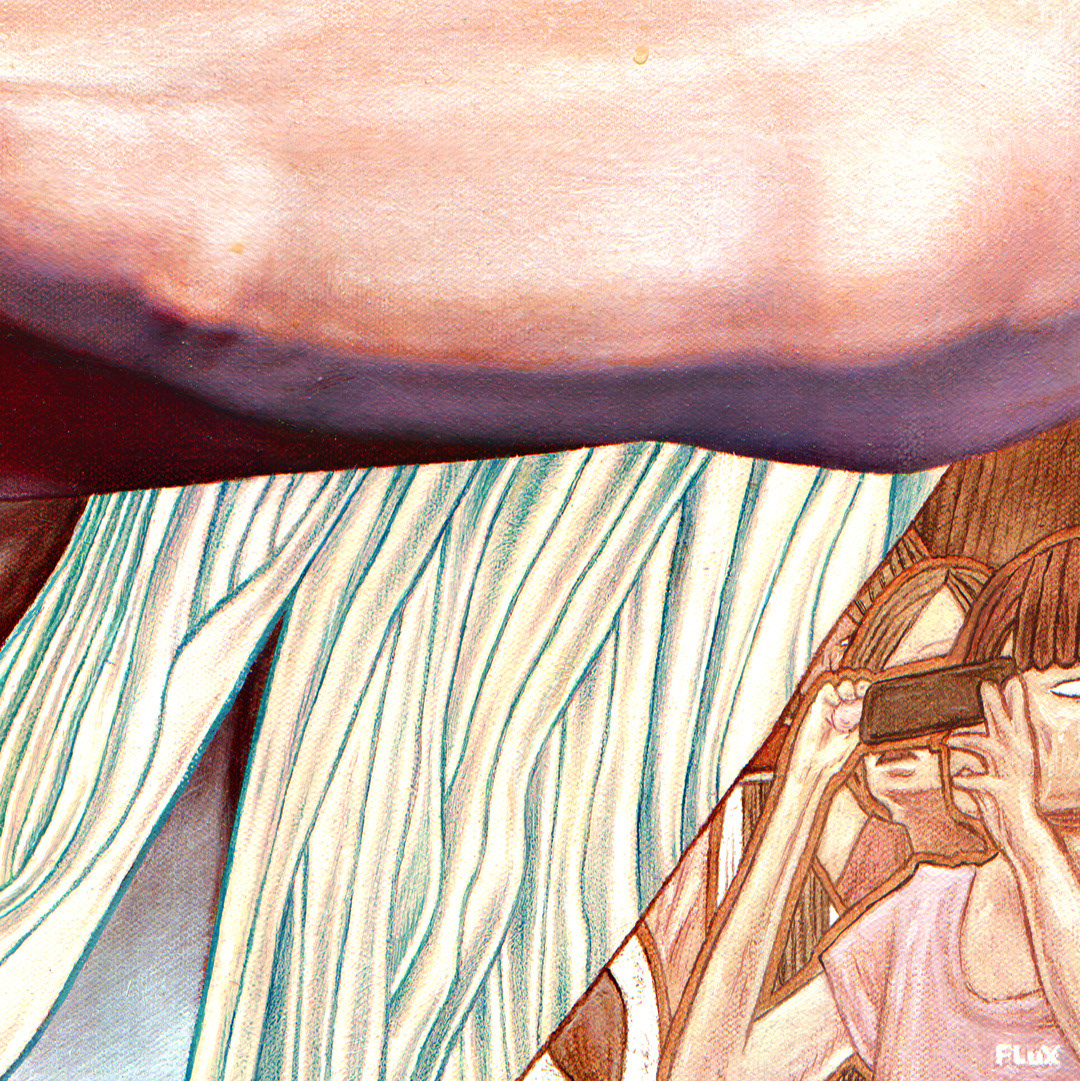 FLuX Original Oil Painting An Unmanageable Fighting Style