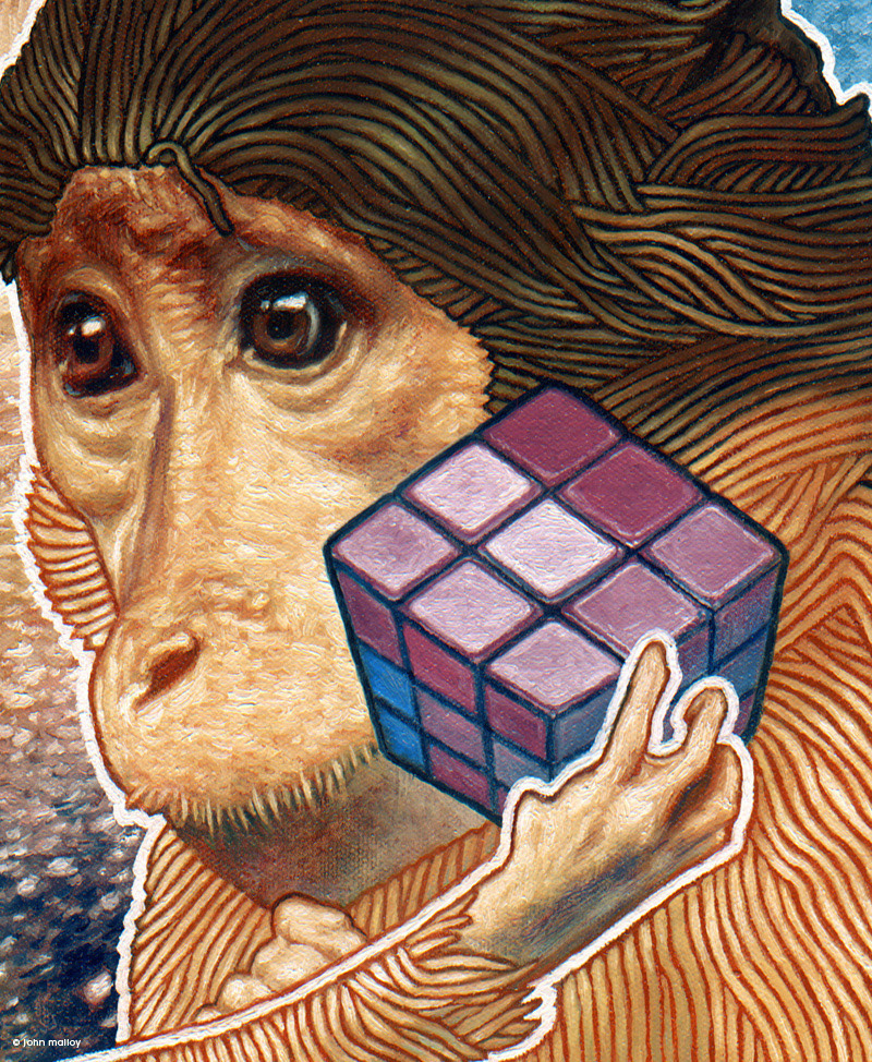 FLuX Original Oil Painting Body Language