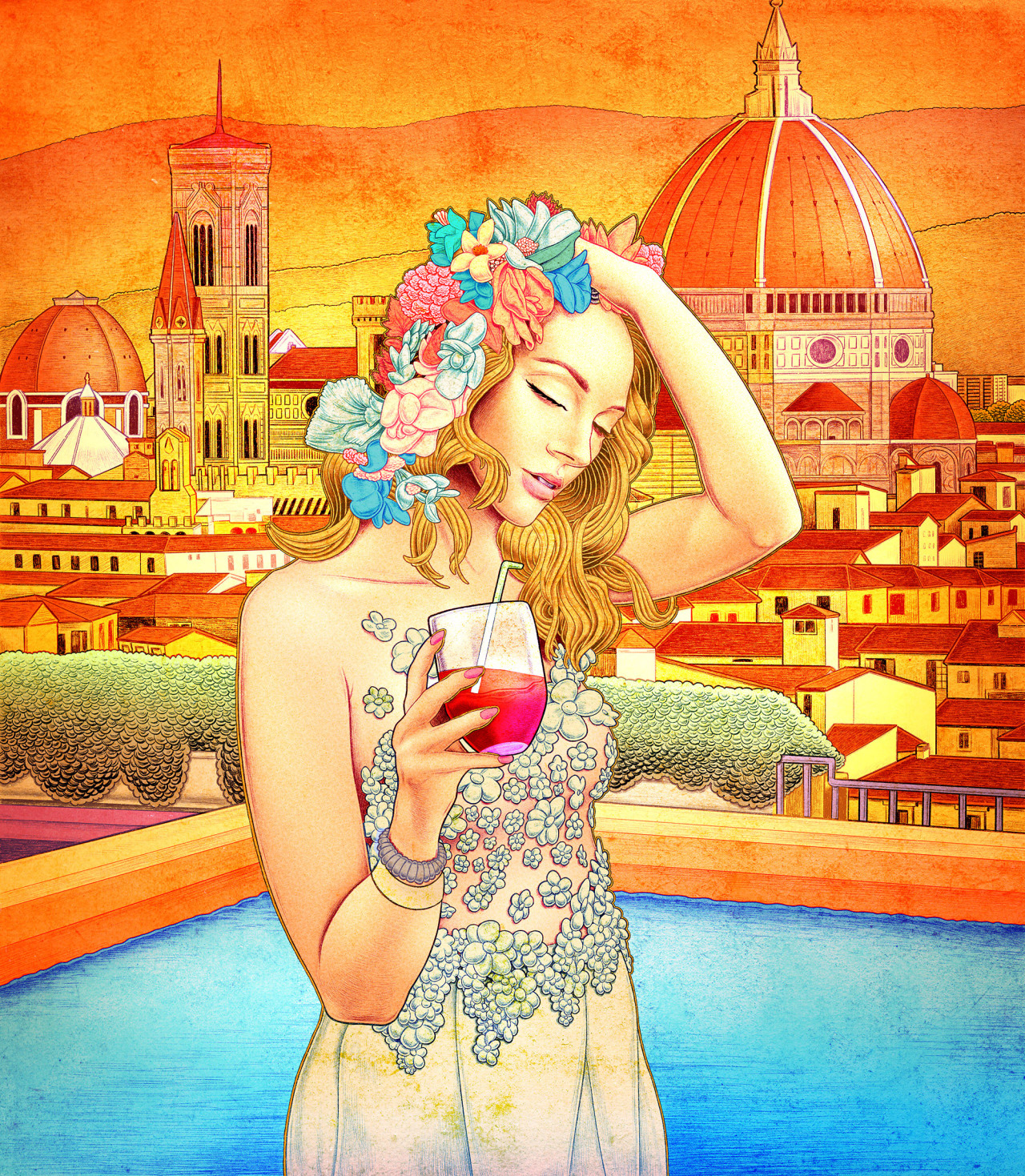 FLuX Original Art for Destination Florence