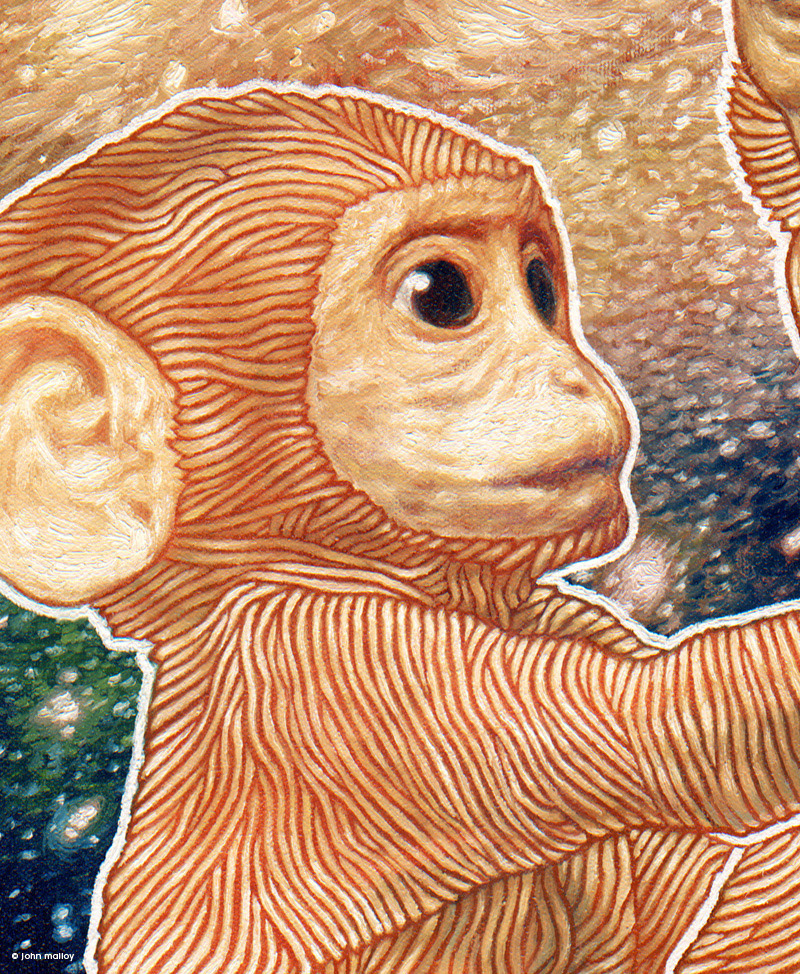 FLuX Original Oil Painting Body Language