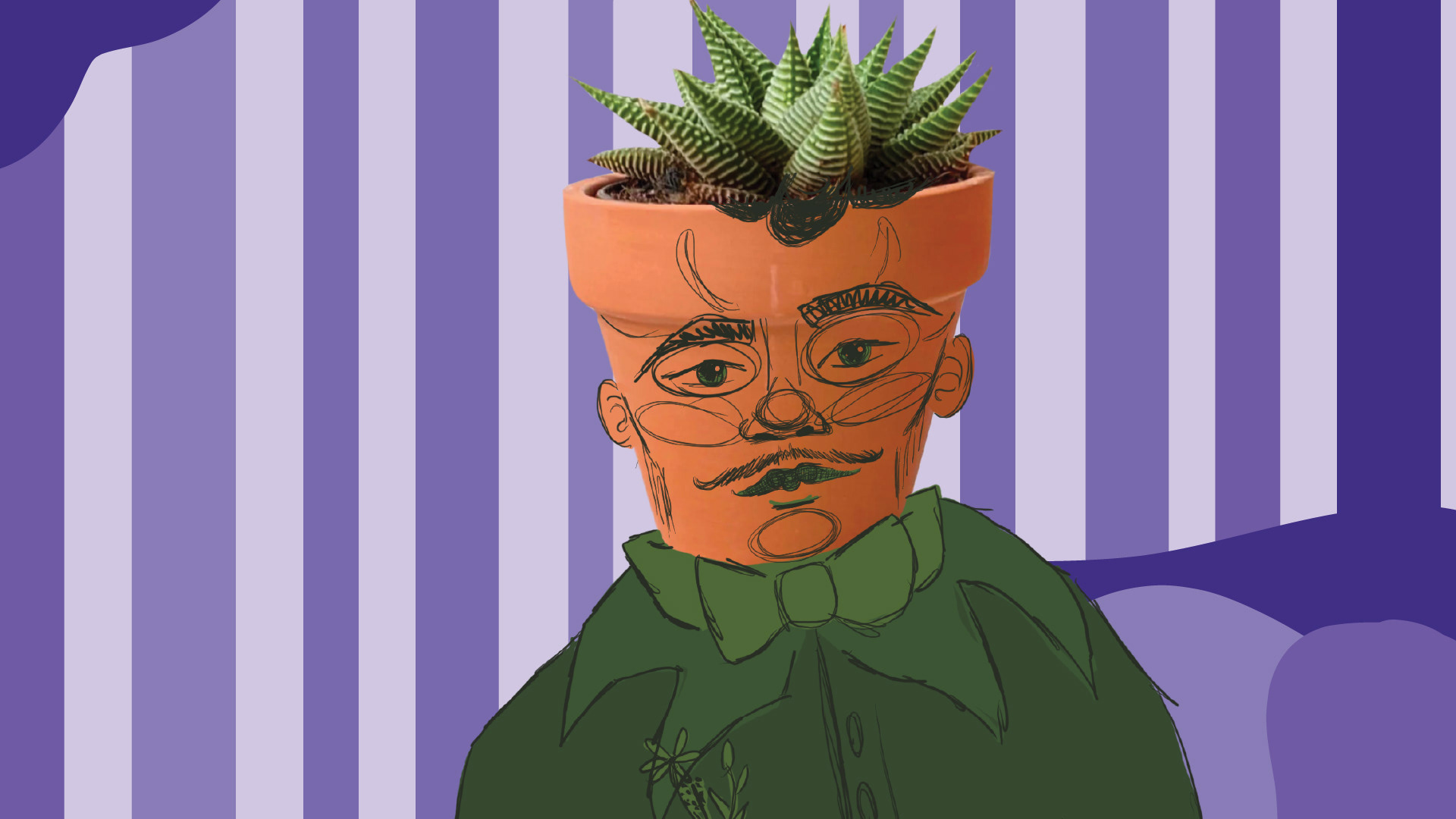"Planted Person" , Procreate & Illustrator