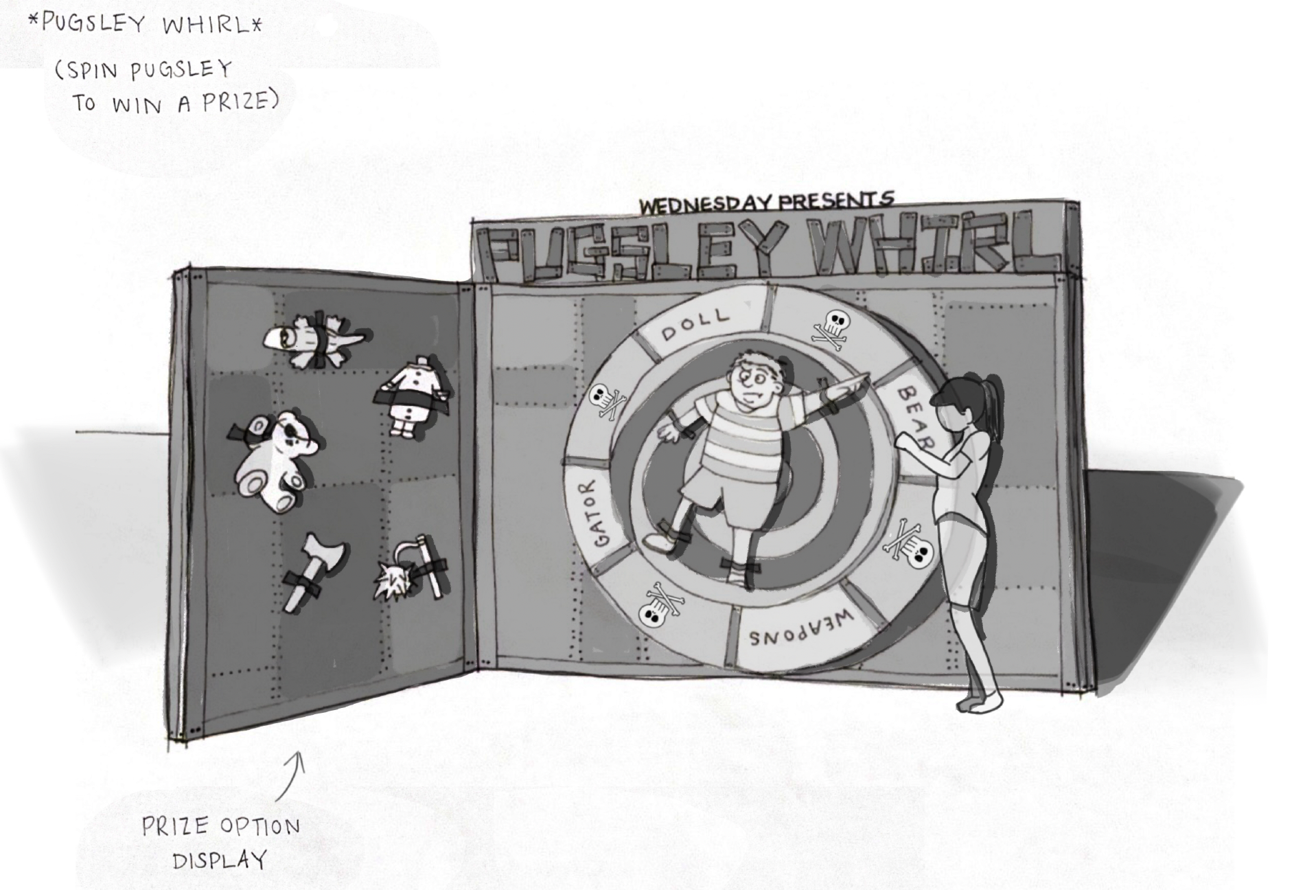 "Addams Family" themed game (for educational purposes only)