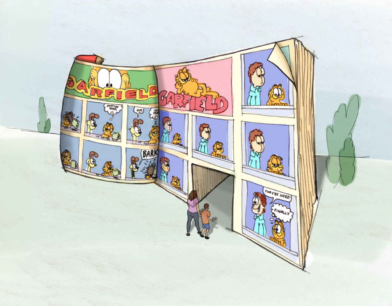 "Garfield" themed entry (for educational purposes only)