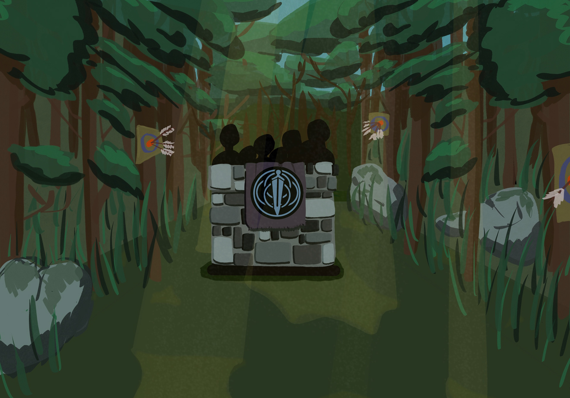 Concept for Forest Scene (Procreate)