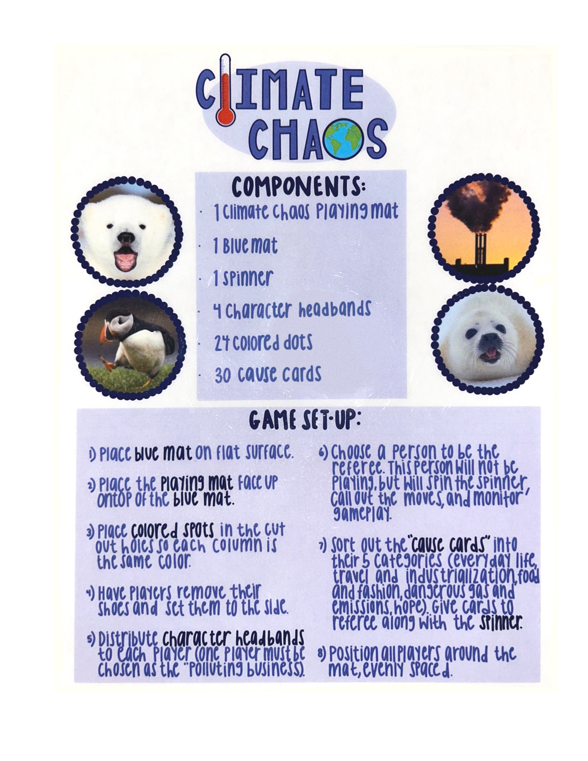 Climate Chaos Game Set-Up