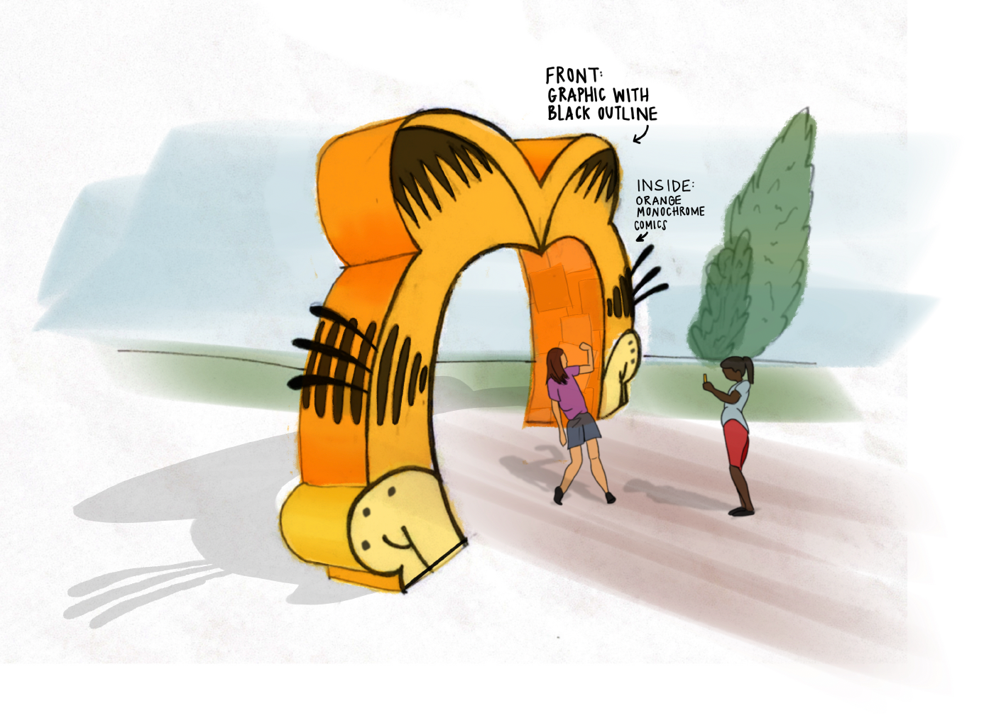 "Garfield" themed entry (for educational purposes only)